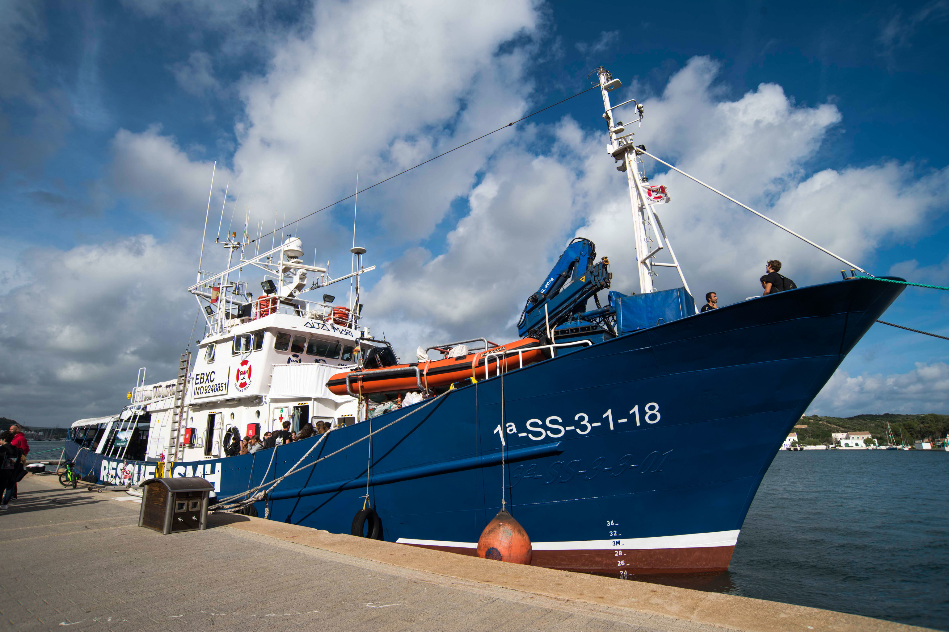 El barco Aita Mari, de la ONG Salvamento Martimo Humanitario