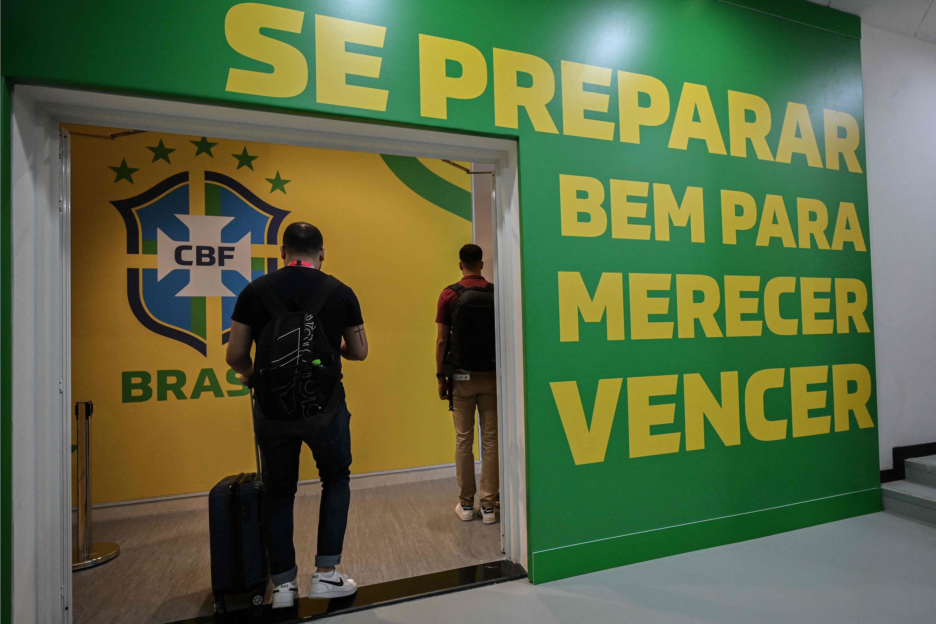 Una de las frases del cuartel general de Brasil.
