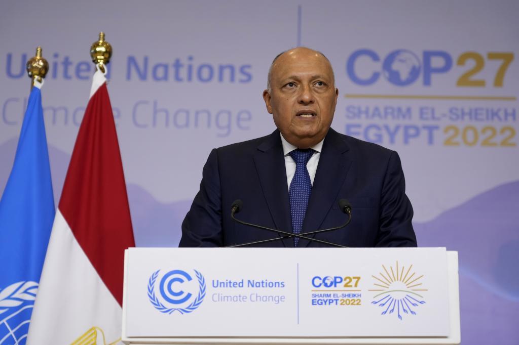 Sameh Shoukry, ministro de Exteriores egipcio y presidente de la COP27