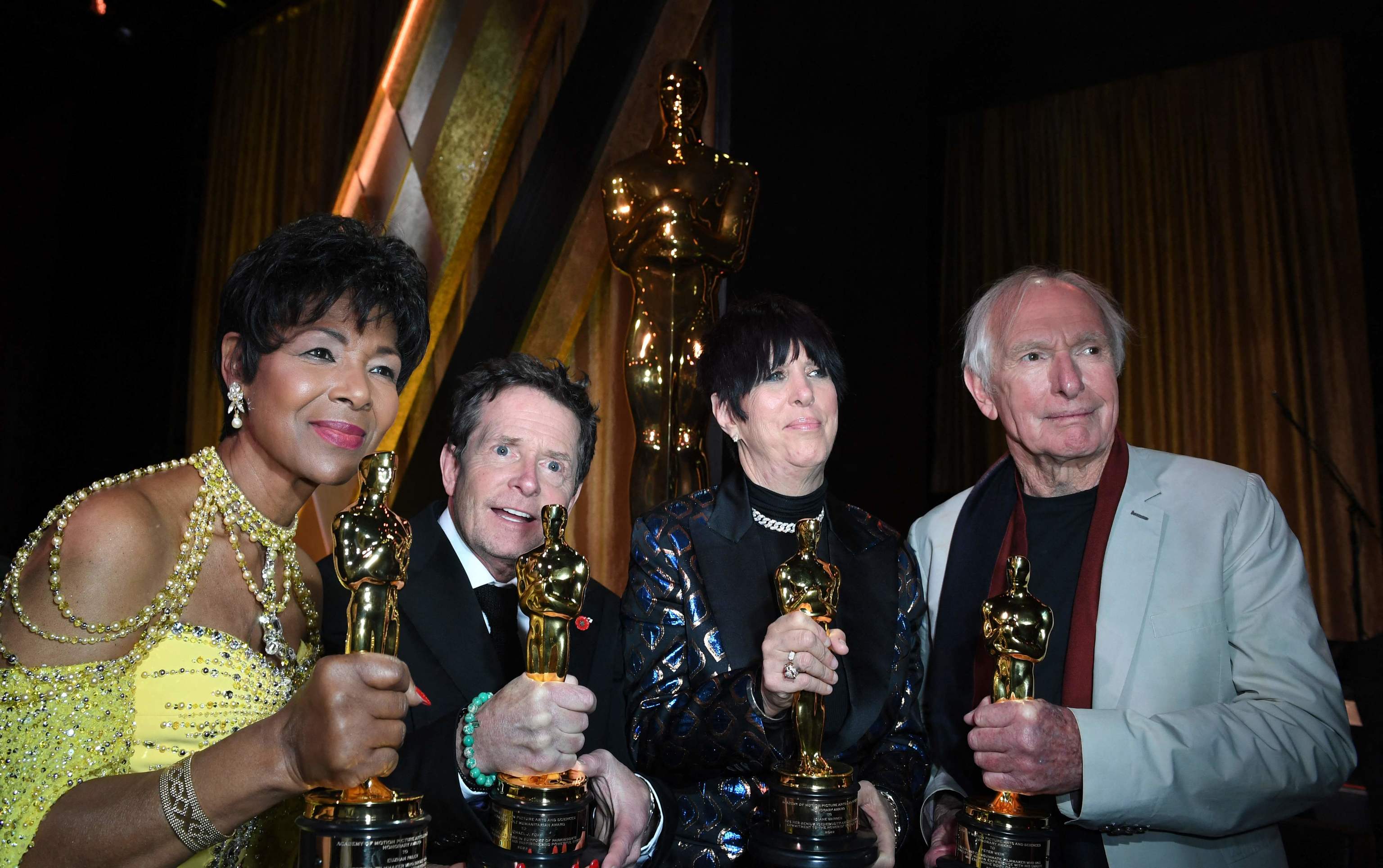 Euzhan Palcy,  Michael J. Fox , Diane Warren y Peter Weir.