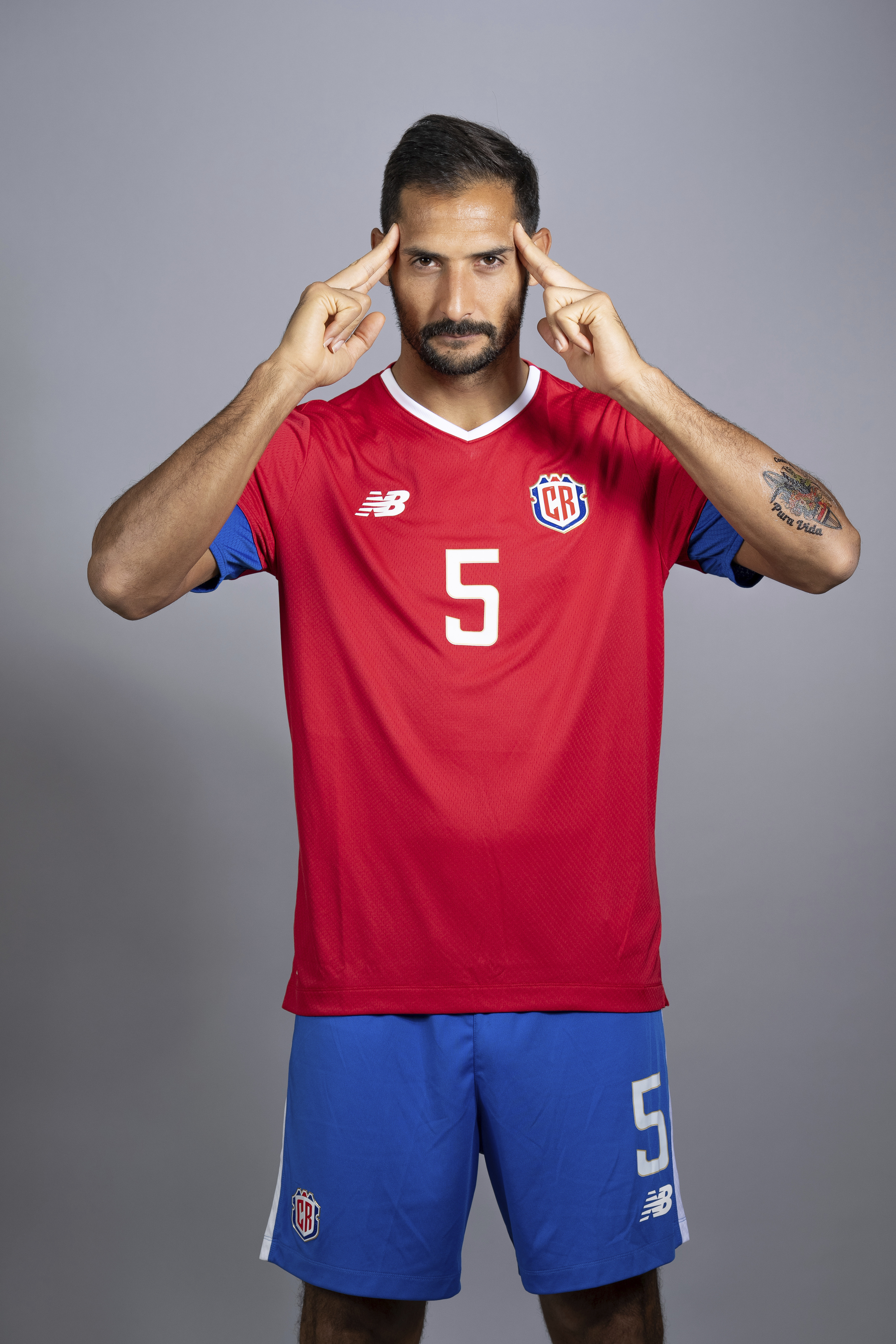 Celso Borges, con la camiseta de la selección de Costa Rica.