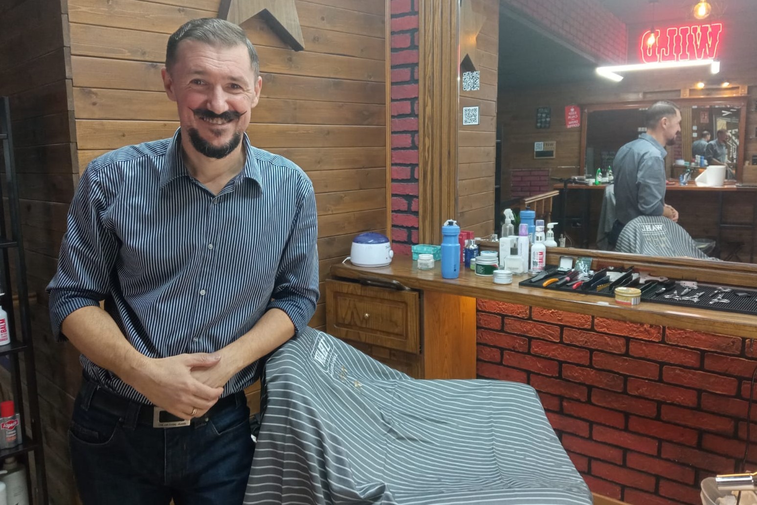 Sergey en su barber