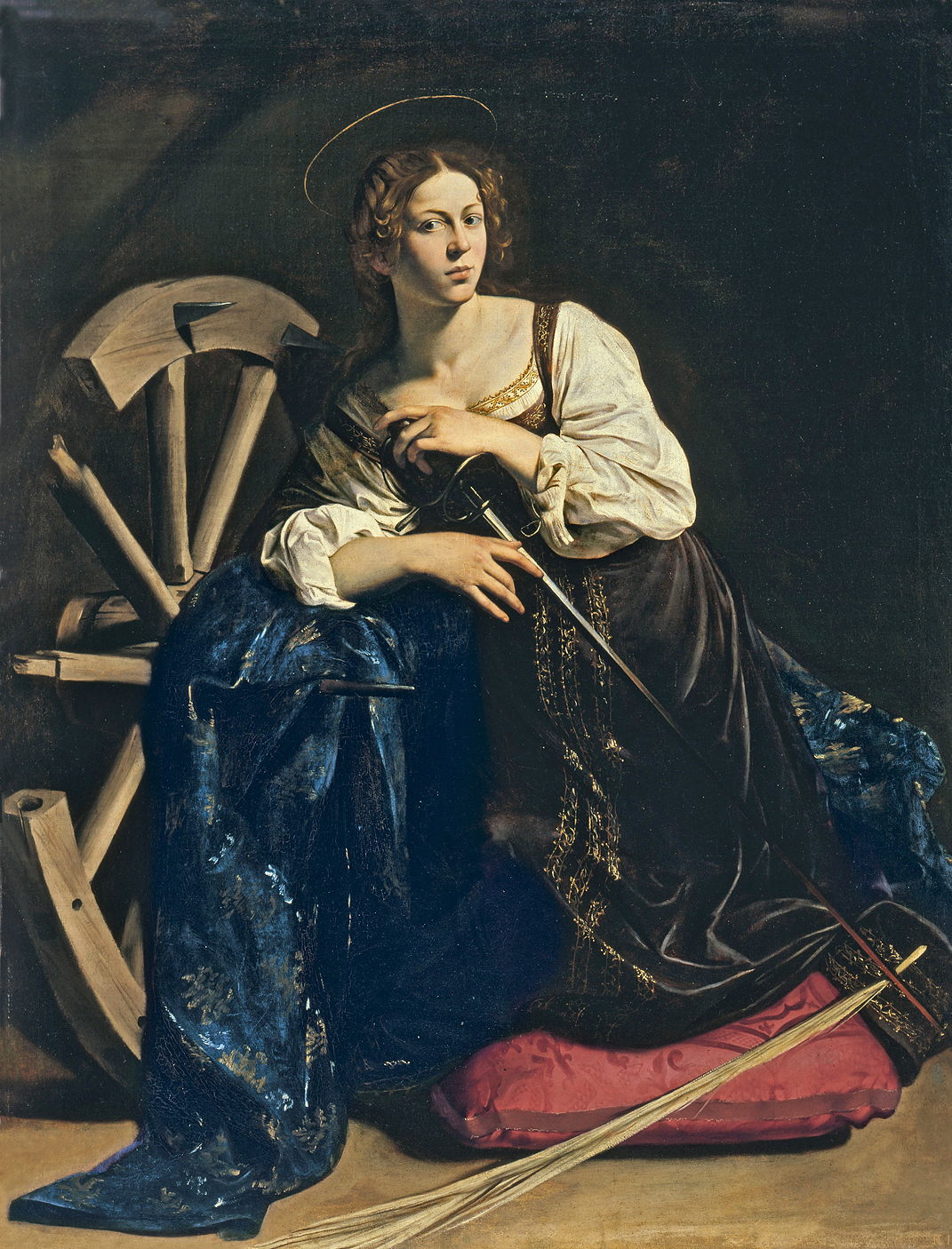 Santa Catalina de Alejandra, por Caravaggio, 1598.