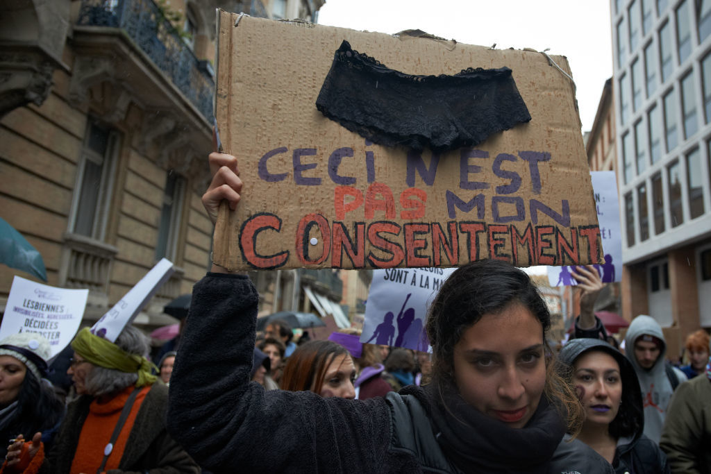 Una protesta contra los feminicidios, en Toulouse, en 2019.