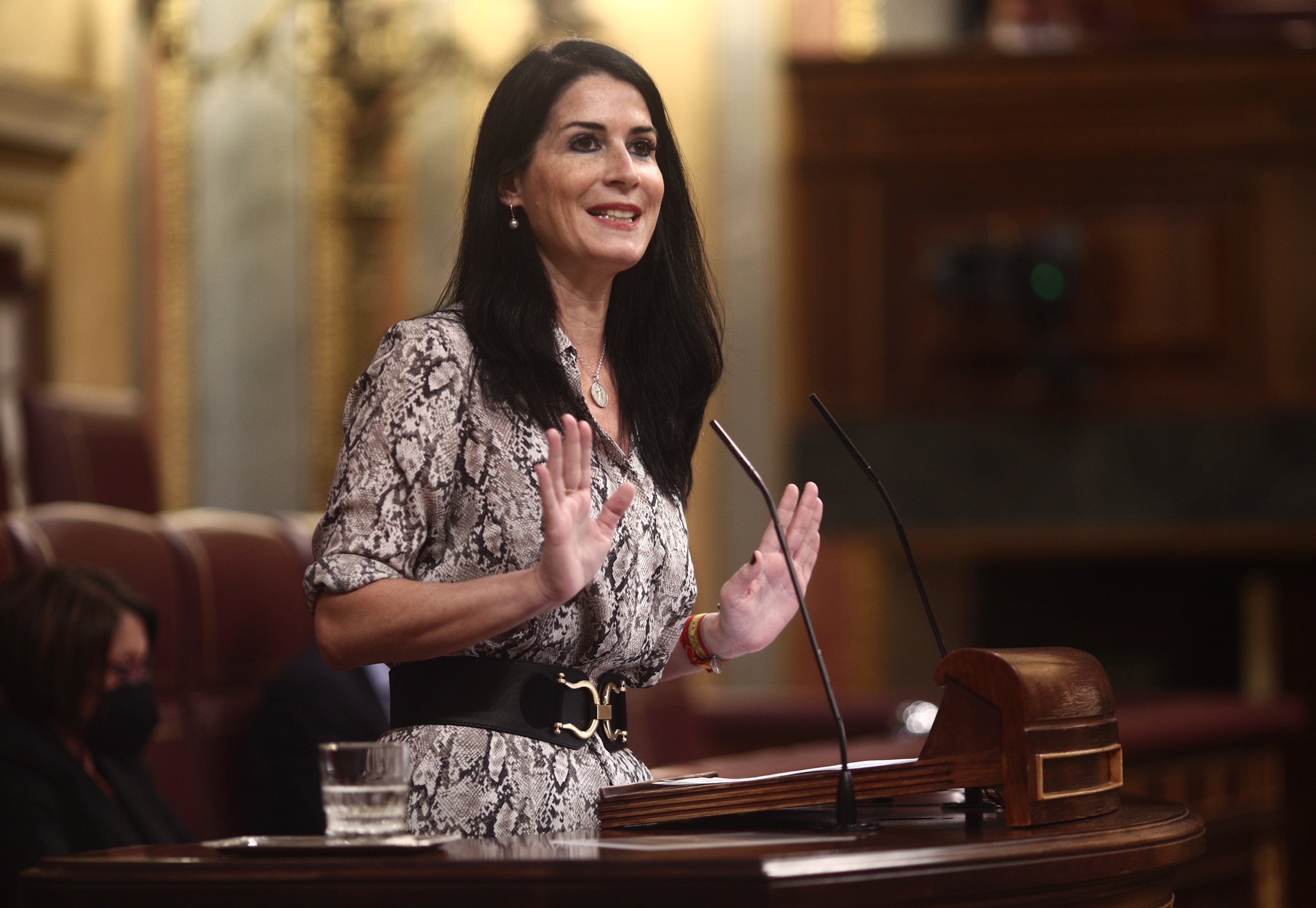Carla Toscano, diputada de Vox por Madrid, en el Congreso