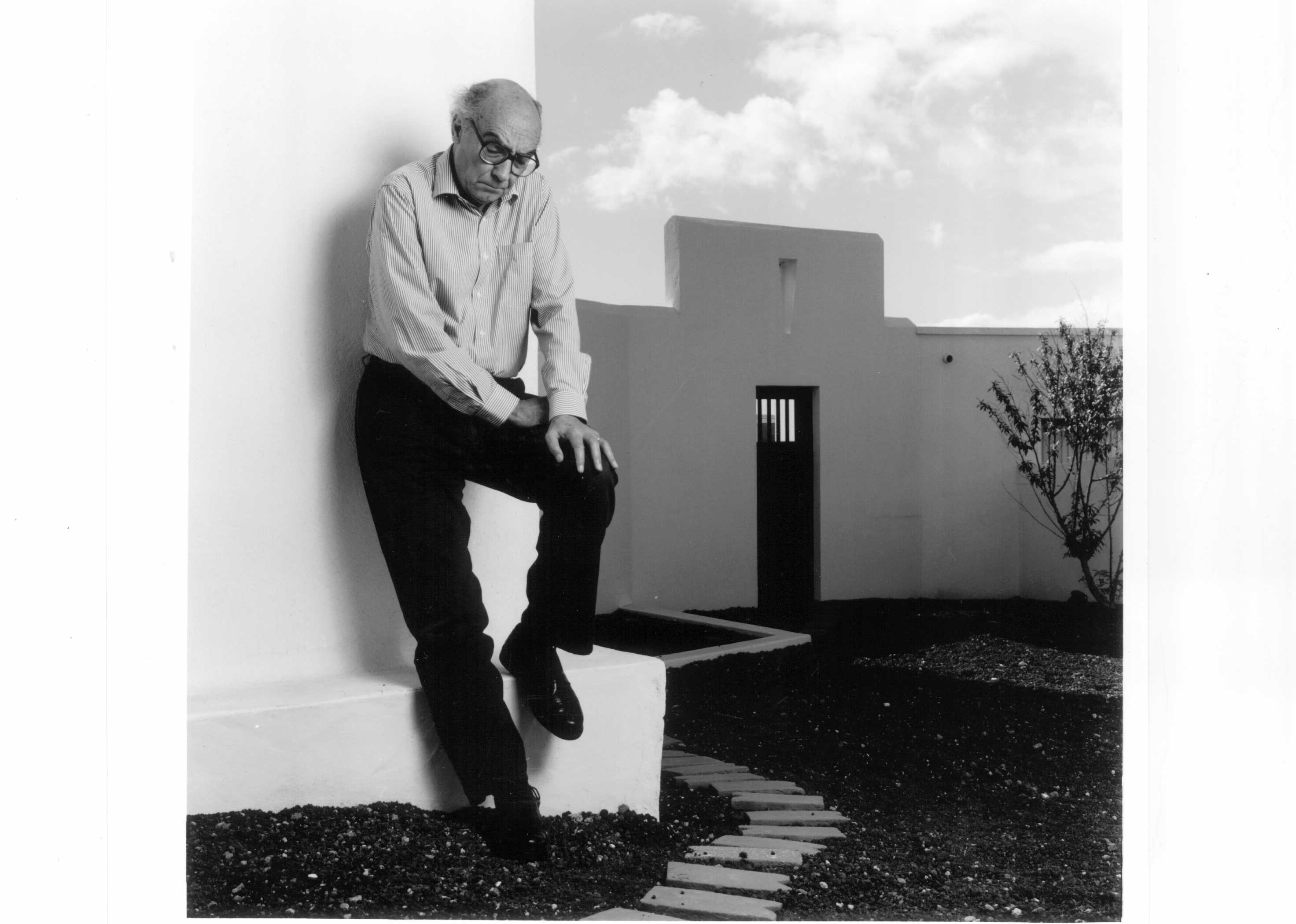 Saramago en su casa de Lanzarote en 1999. Chema Conesa