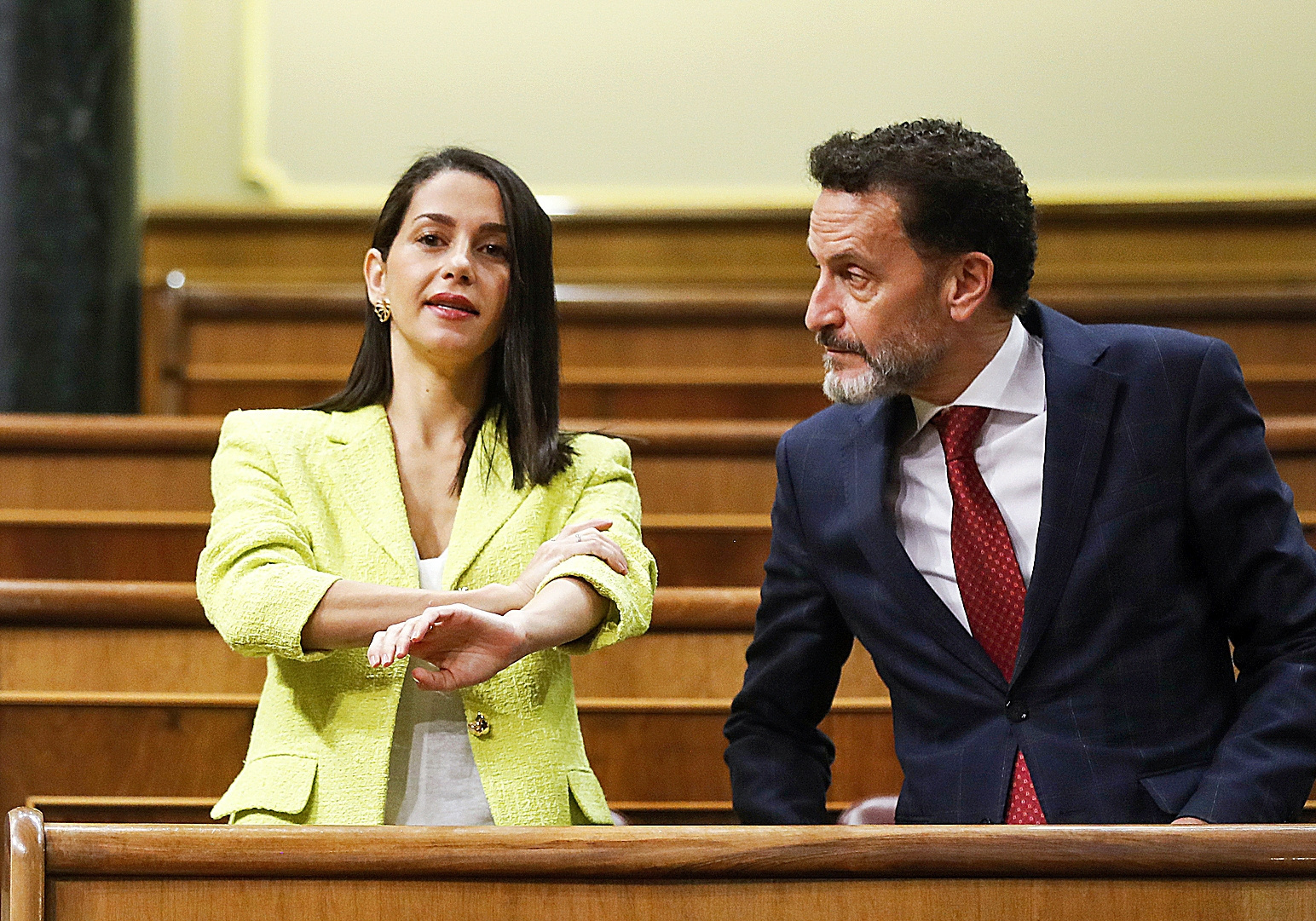 Inés Arrimadas y Edmundo Bal (Ciudadanos), en el Congreso