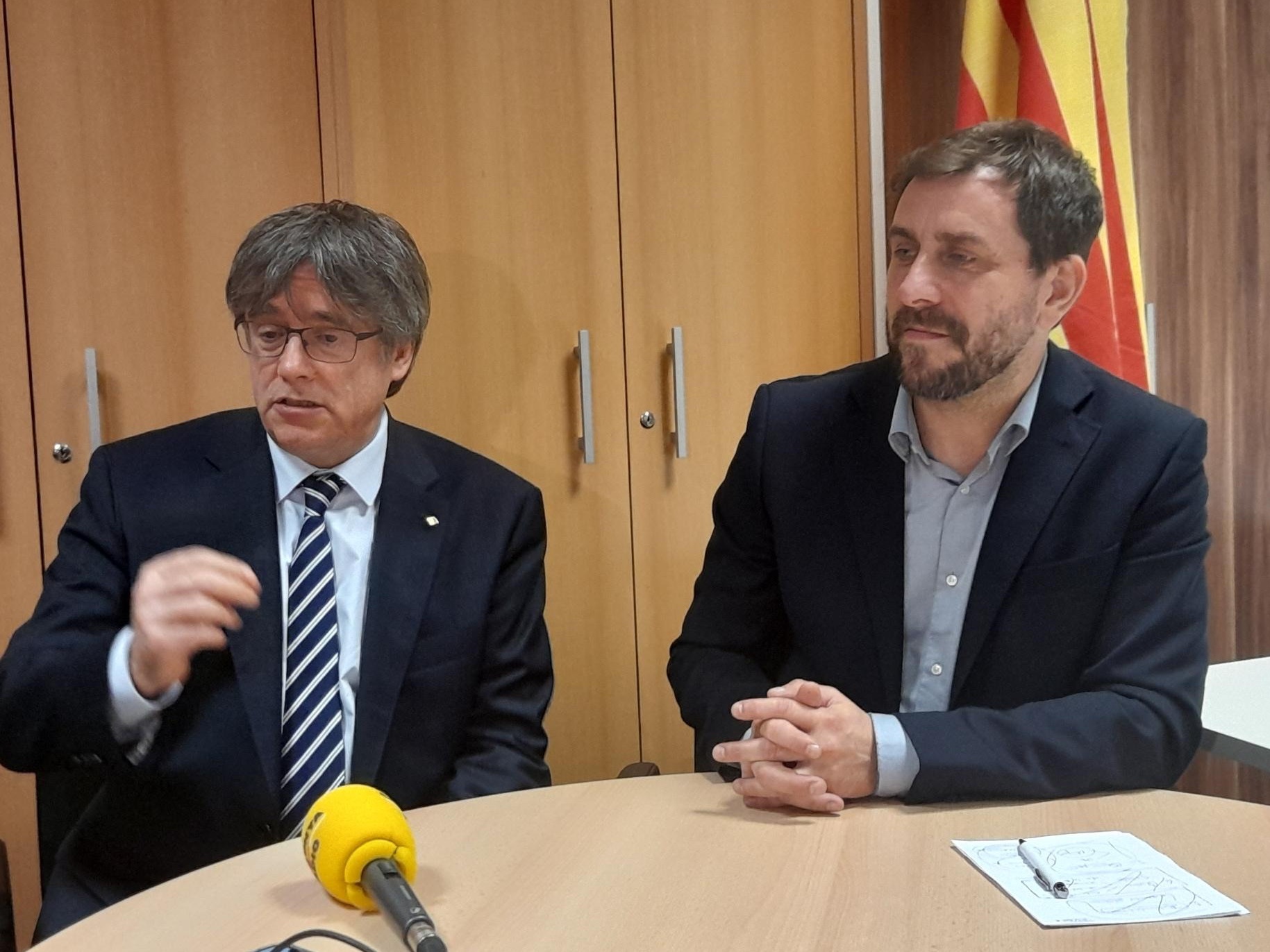 Puigdemont y Comn en una imagen del Consell de la Repbica