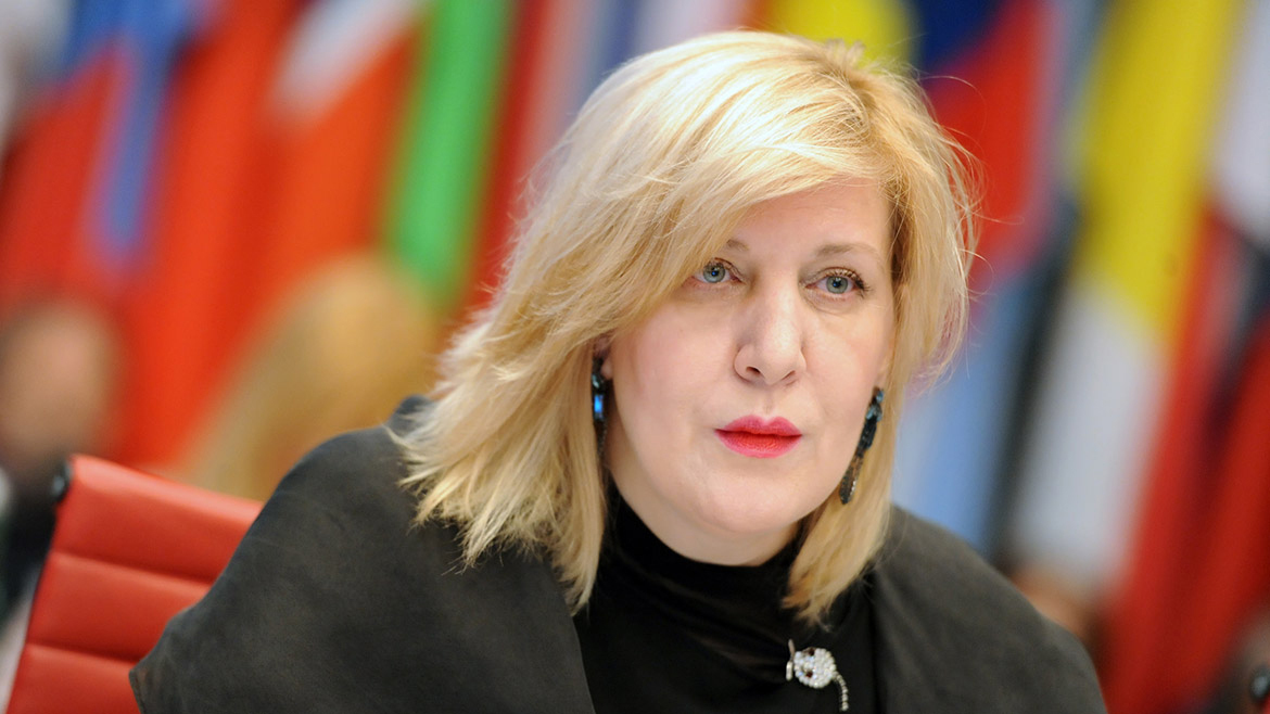 La comisaria de Derechos Humanos del Consejo de Europa, Dunja Mijatovic.