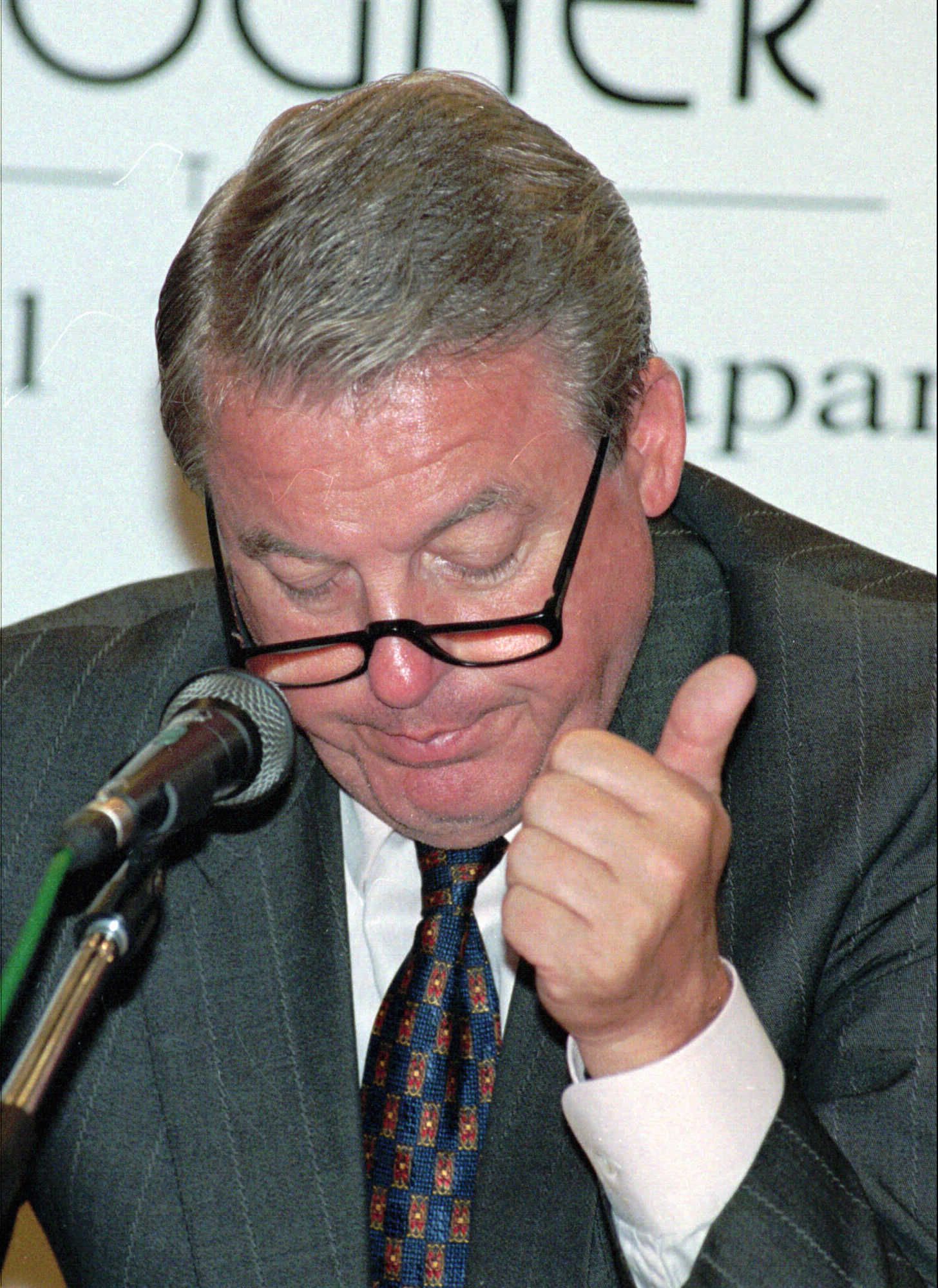 El ex canciller austraco Franz Vranitzky en 1997.