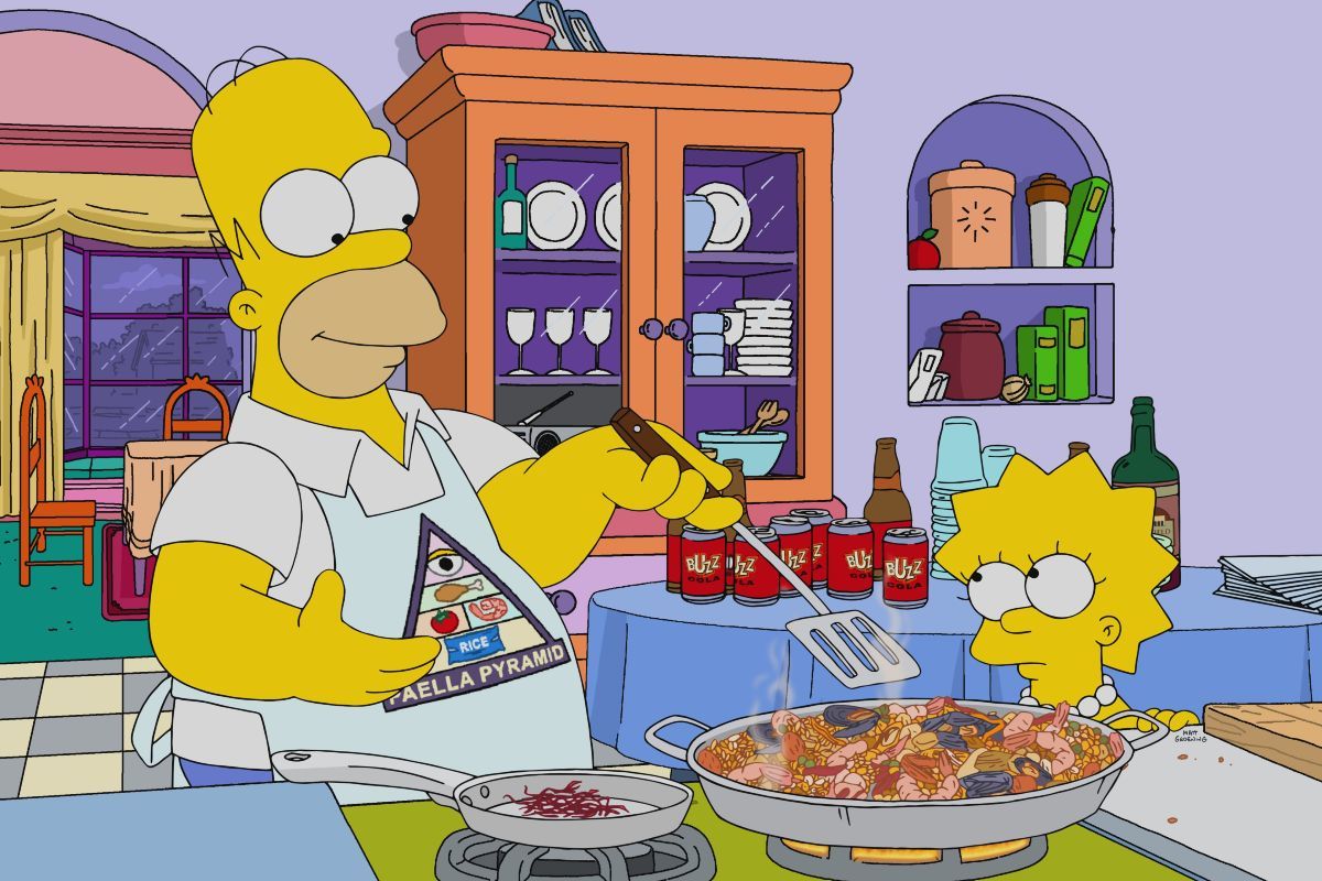 Polmica por la paella que cocina Homer en un captulo de Los Simpson