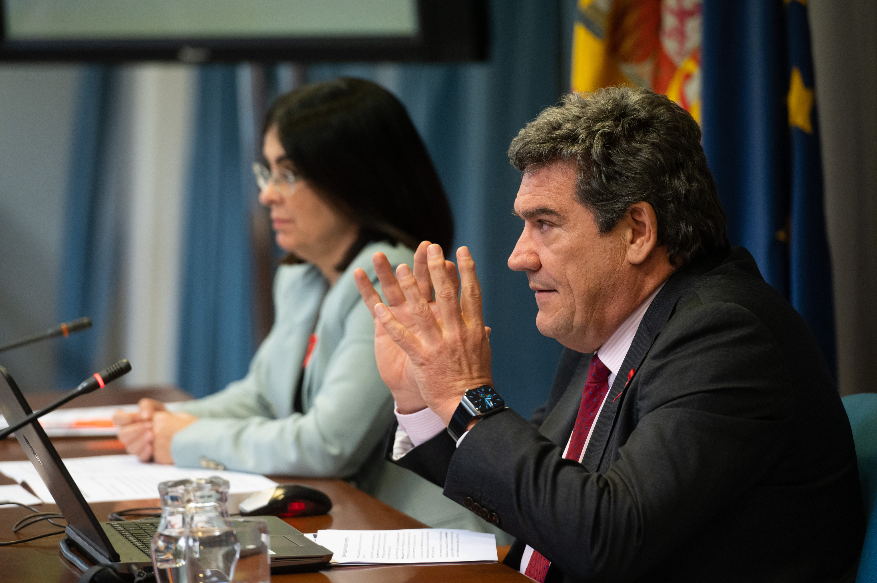 Carolina Darias, ministra de Sanidad, y José Luis Escrivá, su homólogo de Seguridad Social