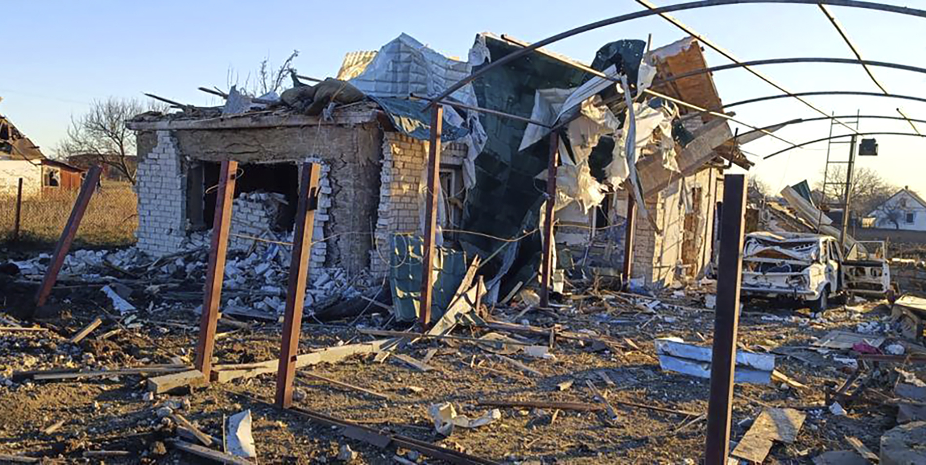 Ataque ruso en el pueblo de Novosofiivka, en la región de Zaporiyia.