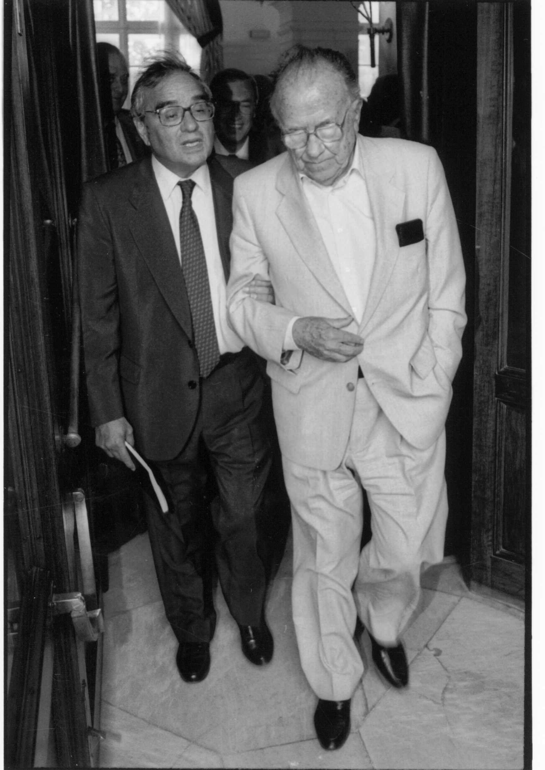 Rodolfo Martn Villa y Santiago Carrillo, en 1995.