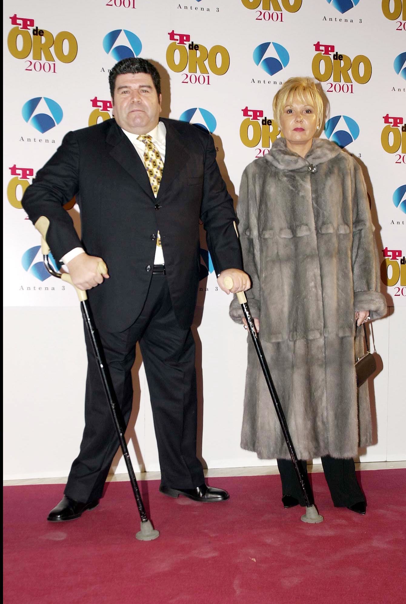 El artista y su esposa, en 2002.