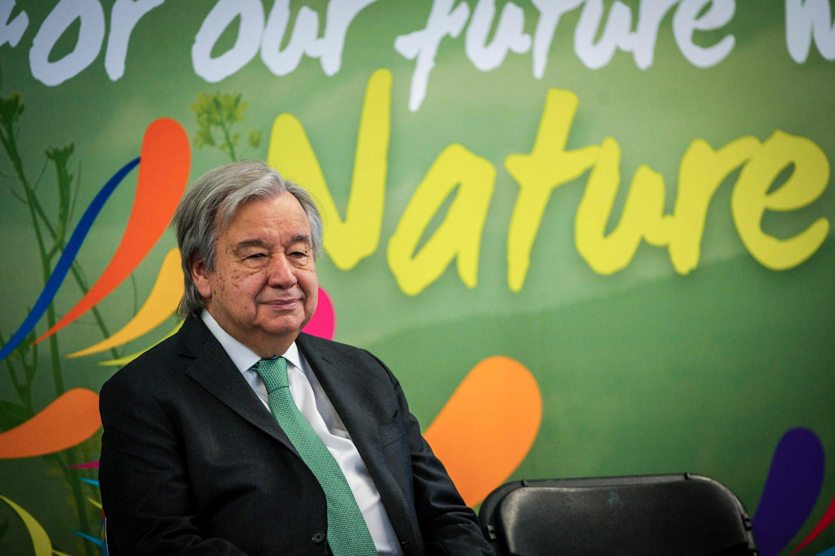 António Guterres, en la COP 15 de Montreal.