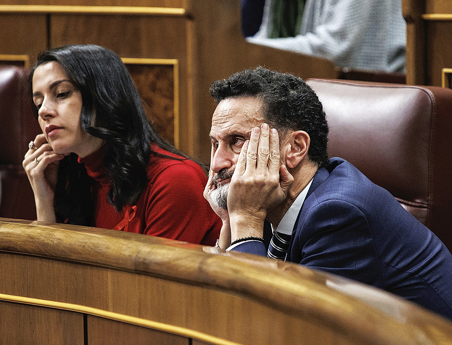 Inés Arrimadas y Edmundo Bal, la semana pasada en el Congreso.
