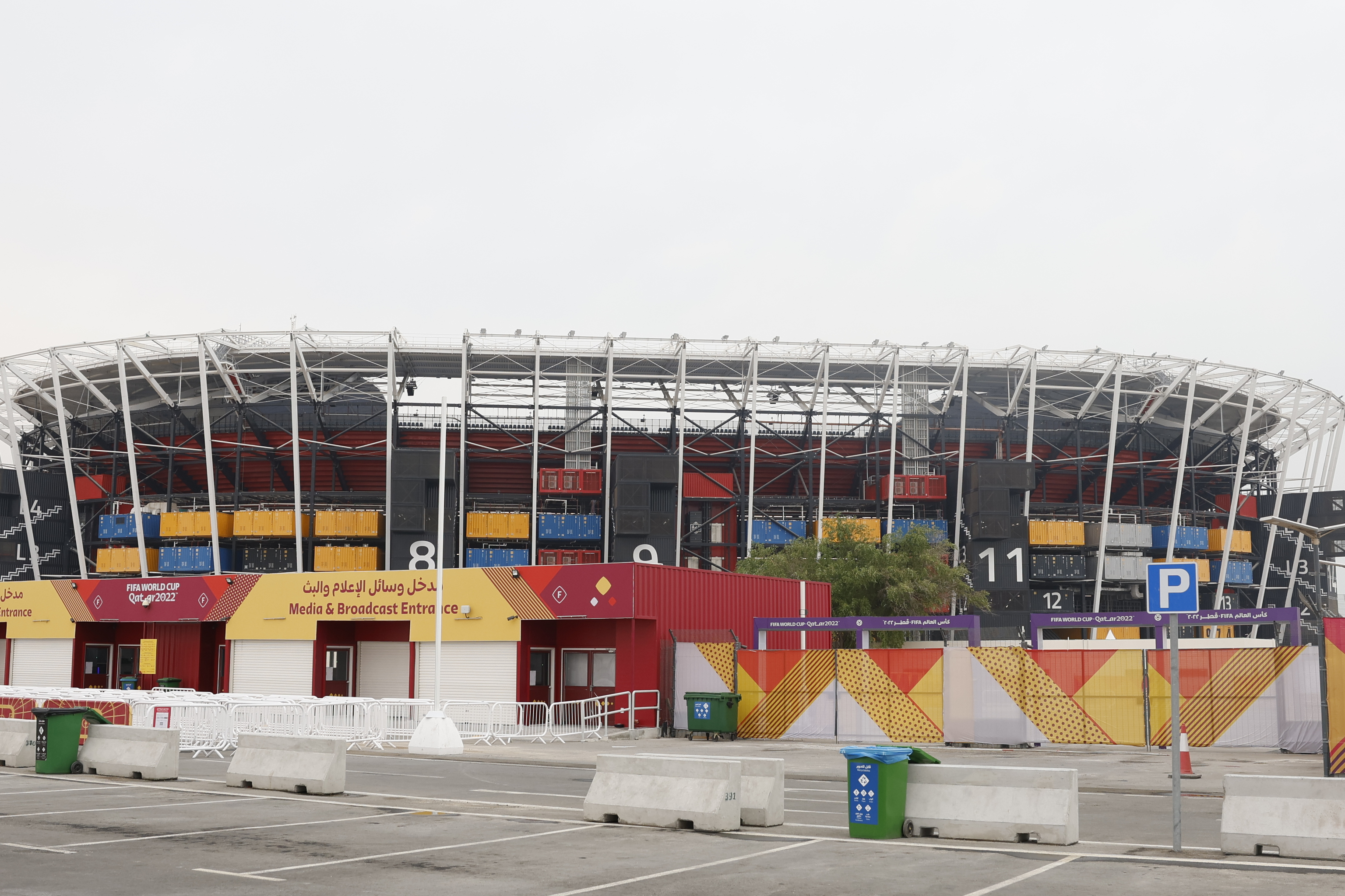 El  Estadio 974 ha comenzado a ser desmontado.