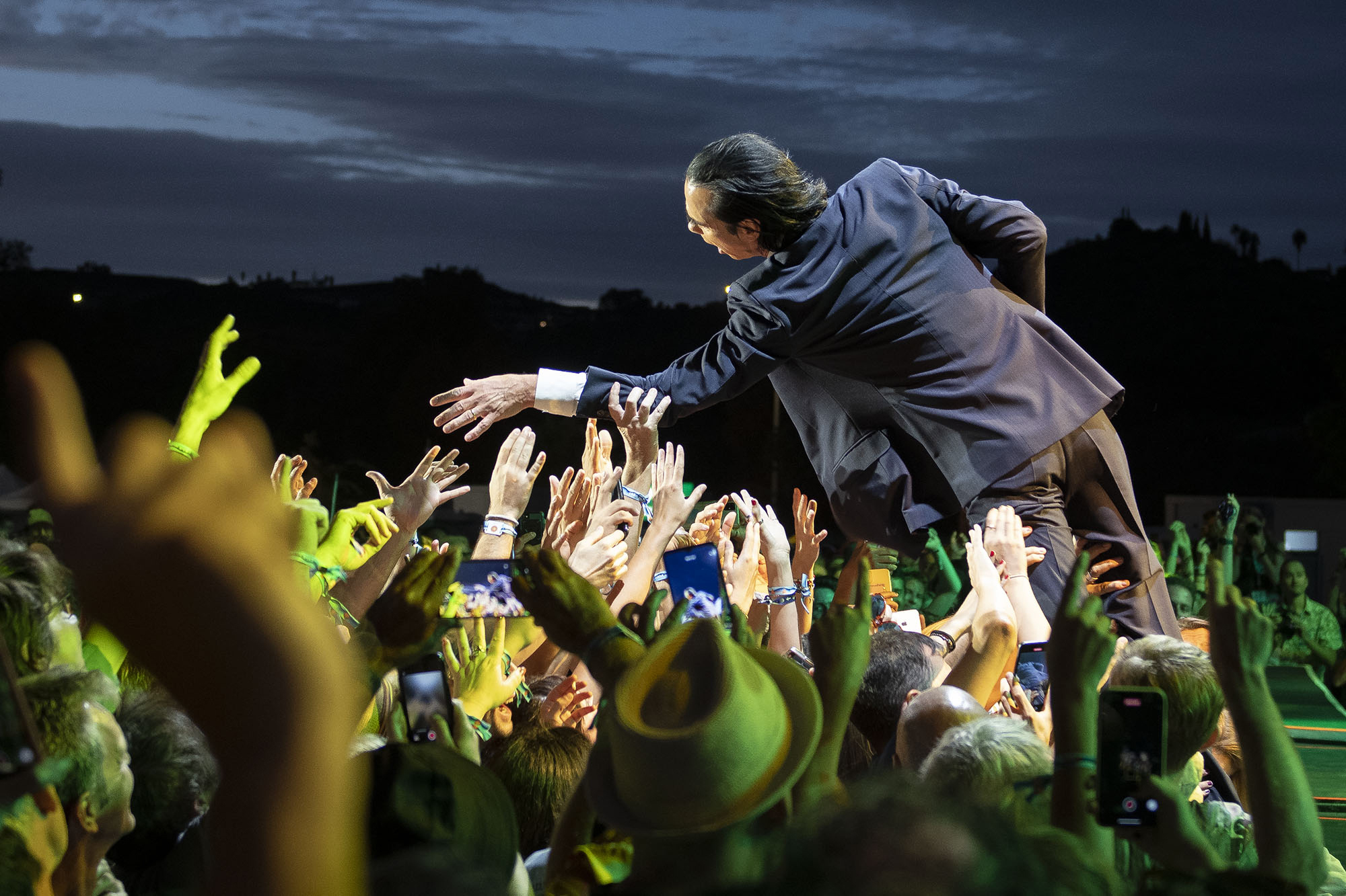 Nick Cave, durante el pasado festival Cala Mijas, en septiembre, en Mlaga.