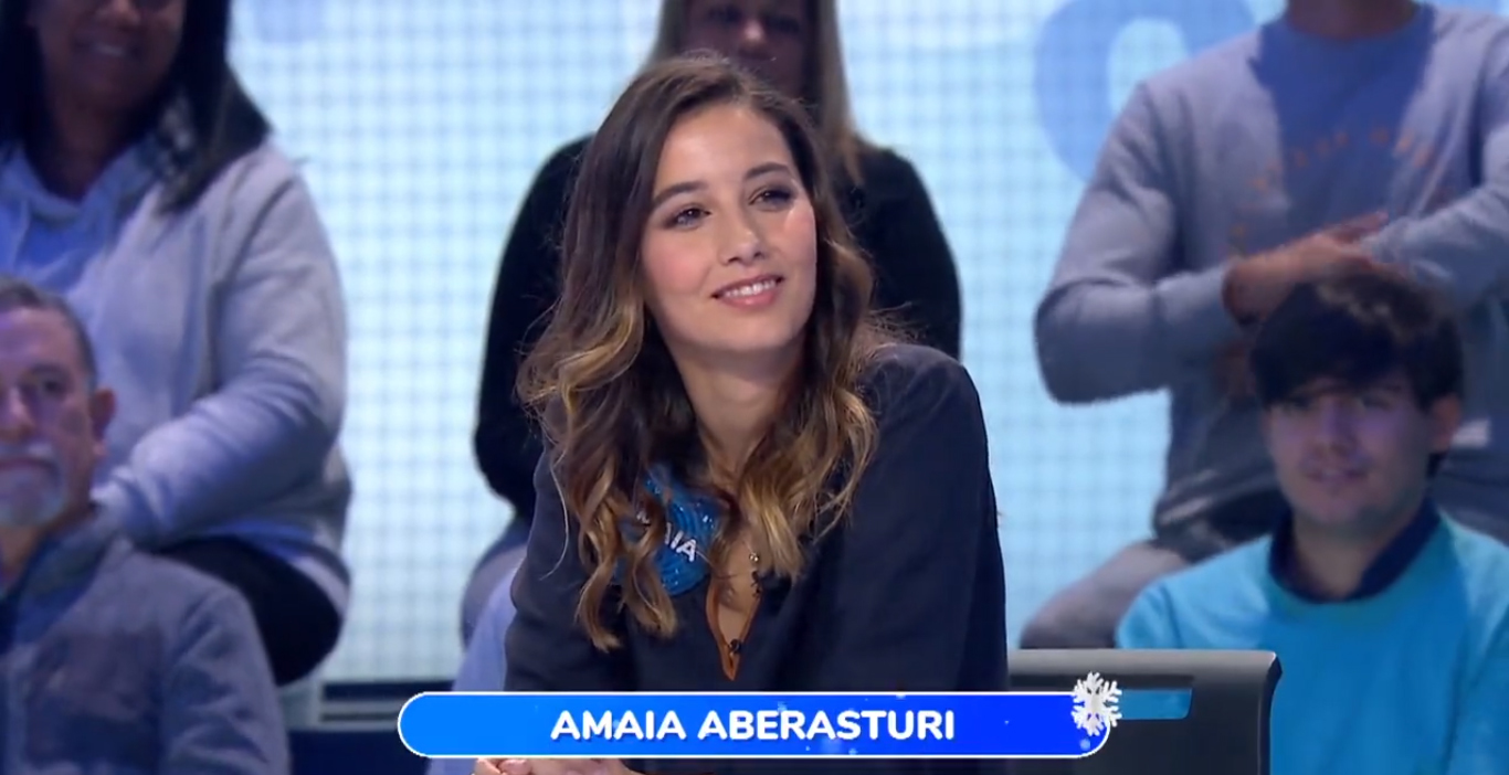 Amaia Aberasturi participando en Pasapalabra.