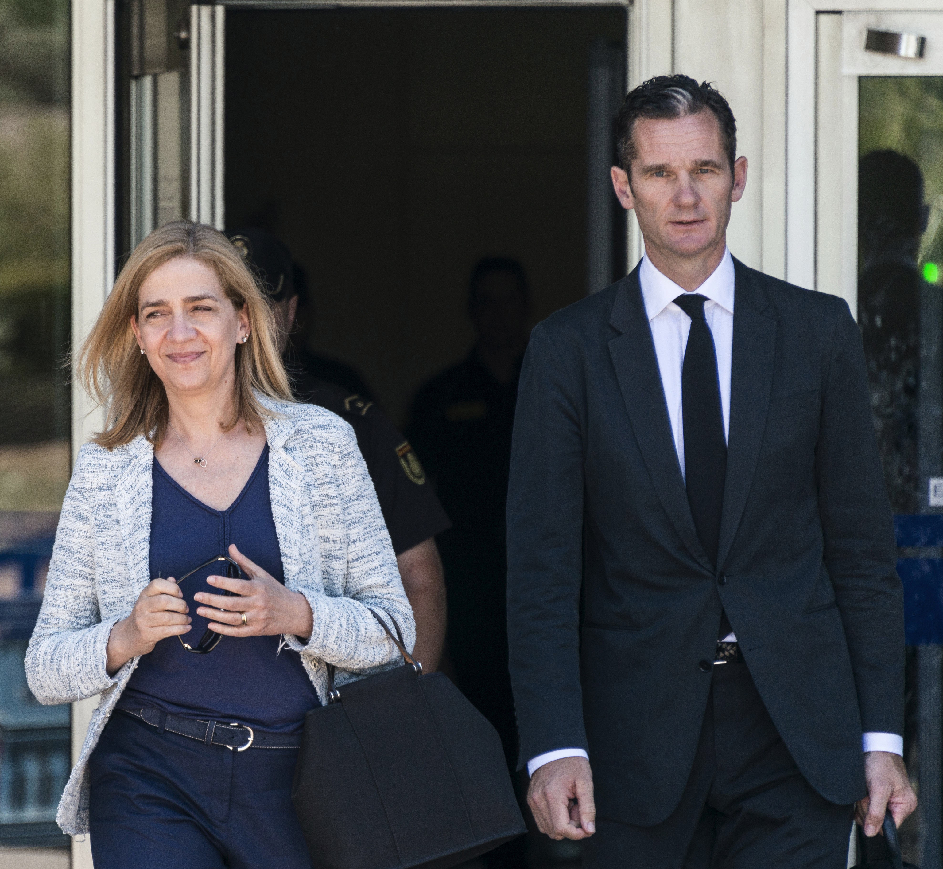 La Infanta Cristina e Iñaki Urdangarin, en junio de 2016, en la última sesión del juicio por el 'caso Nóos'.