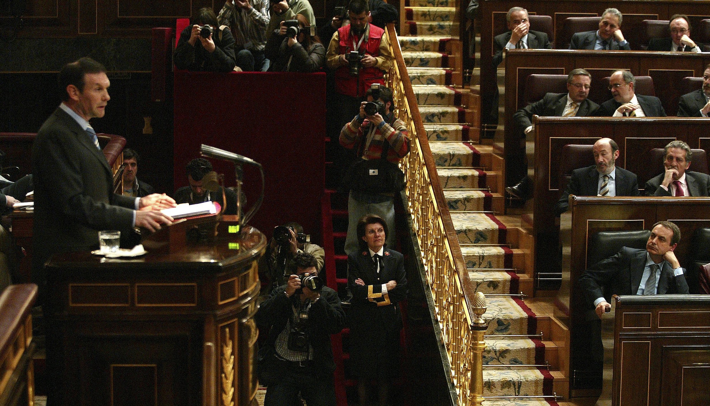 El 'lehendakari' Juan Jos Ibarretxe, en el Pleno del Congreso.