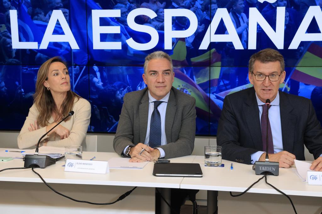 Reunin de la Junta Directiva Nacional del PP en Madrid.