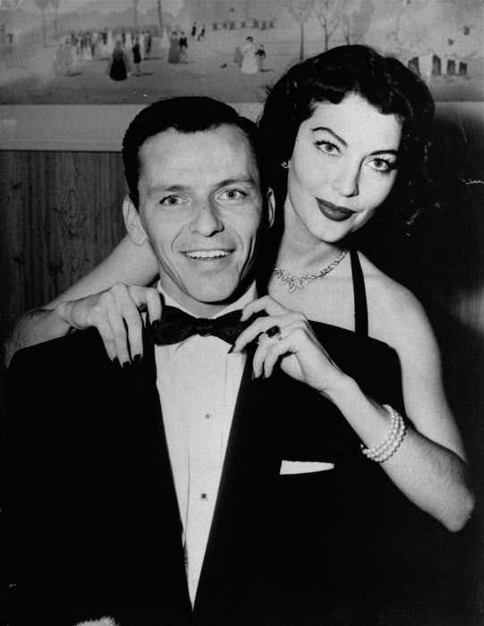 Con su marido, Frank Sinatra.