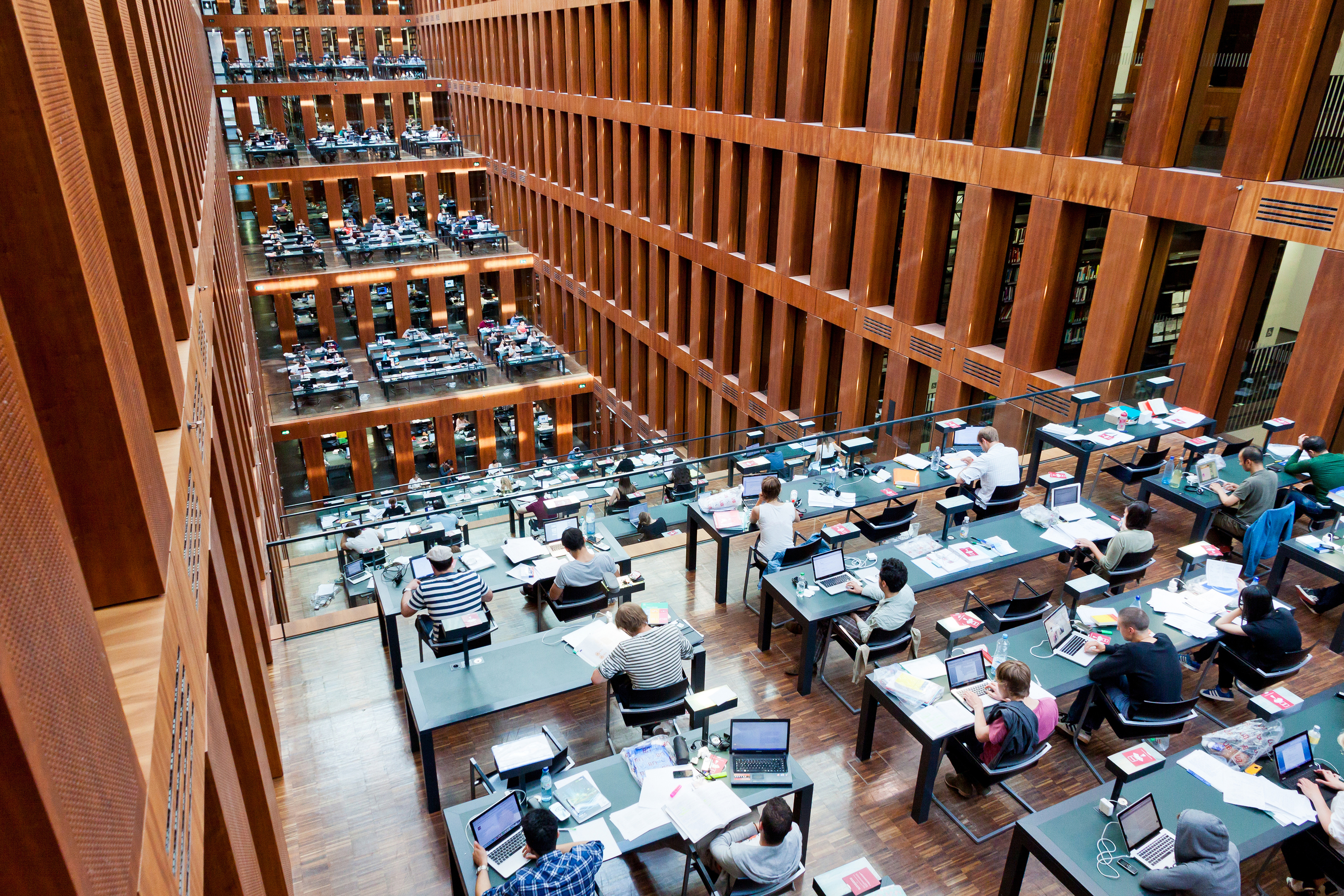 Imagen de la biblioteca de la Universidad Humboldt, en Berlín.
