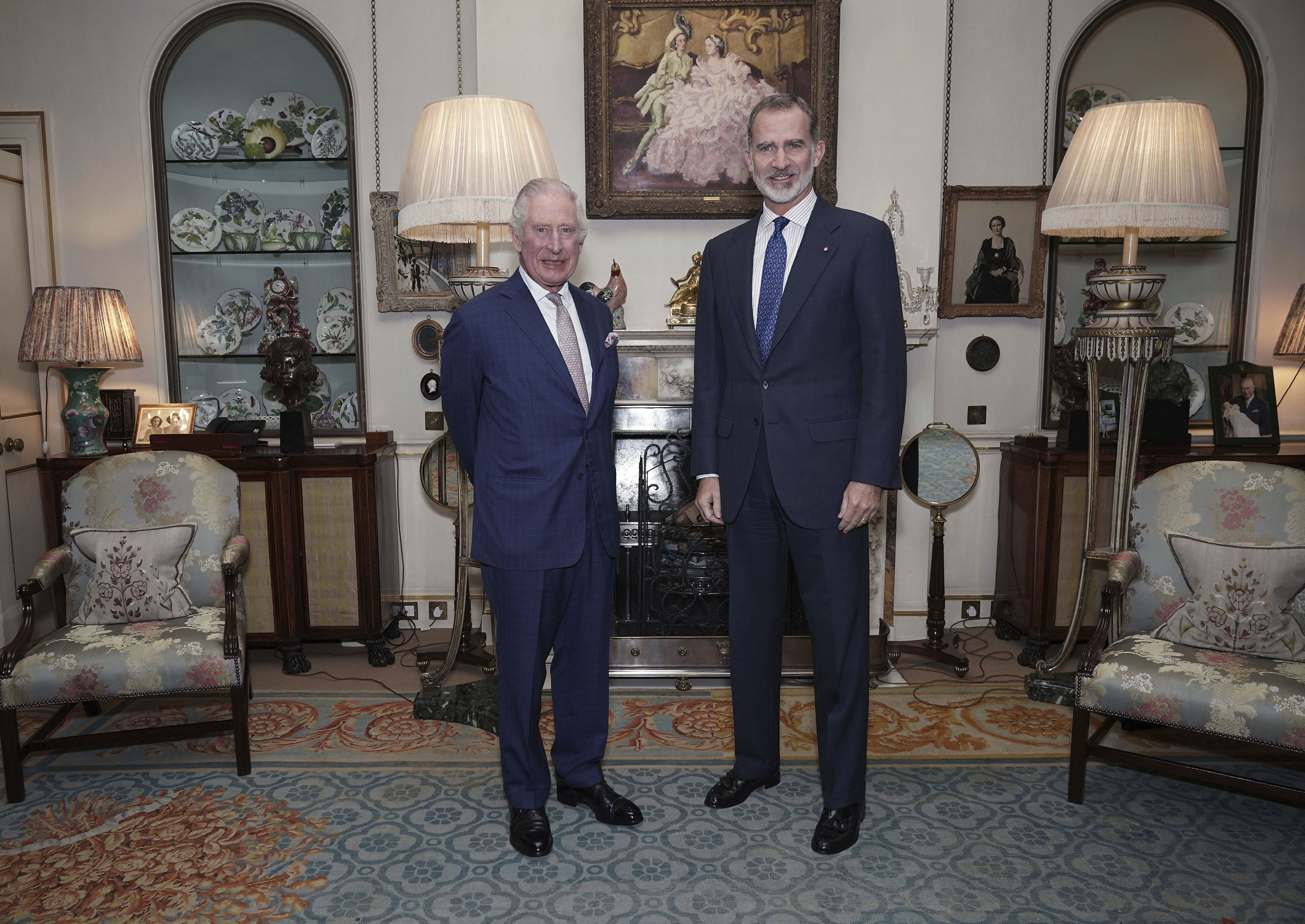 El Rey Felipe VI y el rey Carlos III en noviembre de 2022