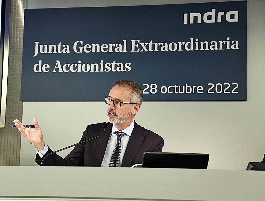 El presidente de Indra, Marc Murtra, en el