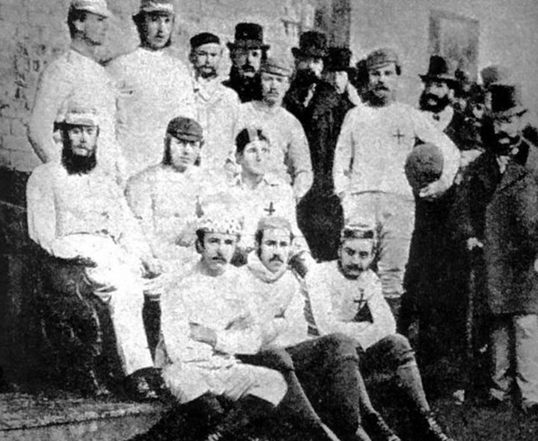 The Sheffield players, the first club in the history of f