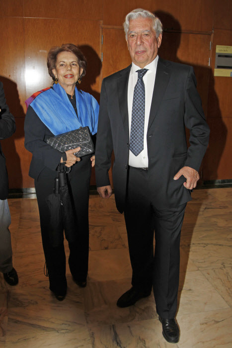 Patricia y Mario Vargas Llosa, en 2013.