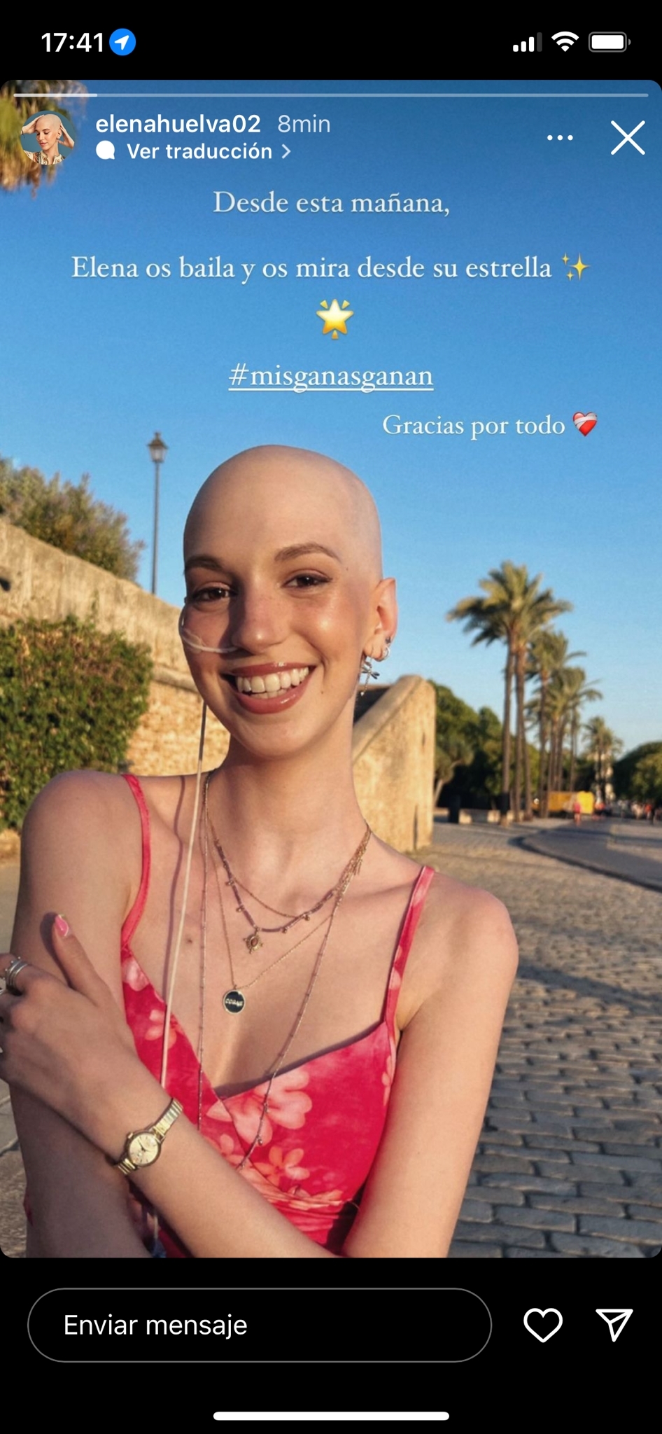 Muere Elena Huelva, la joven icono en redes de la lucha contra el cáncer