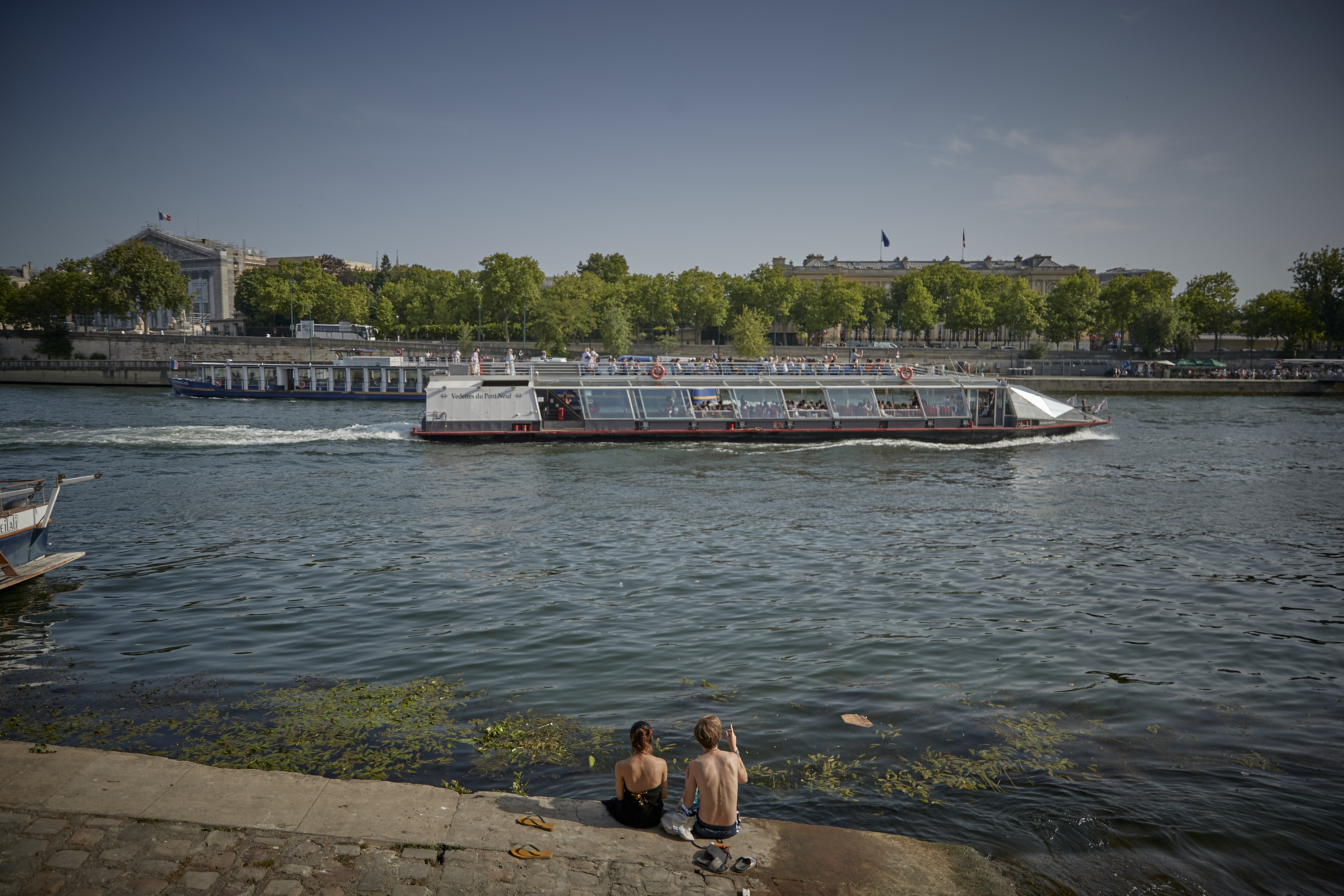 El río Sena, en París, durante la ola de calor del pasado mes de junio.