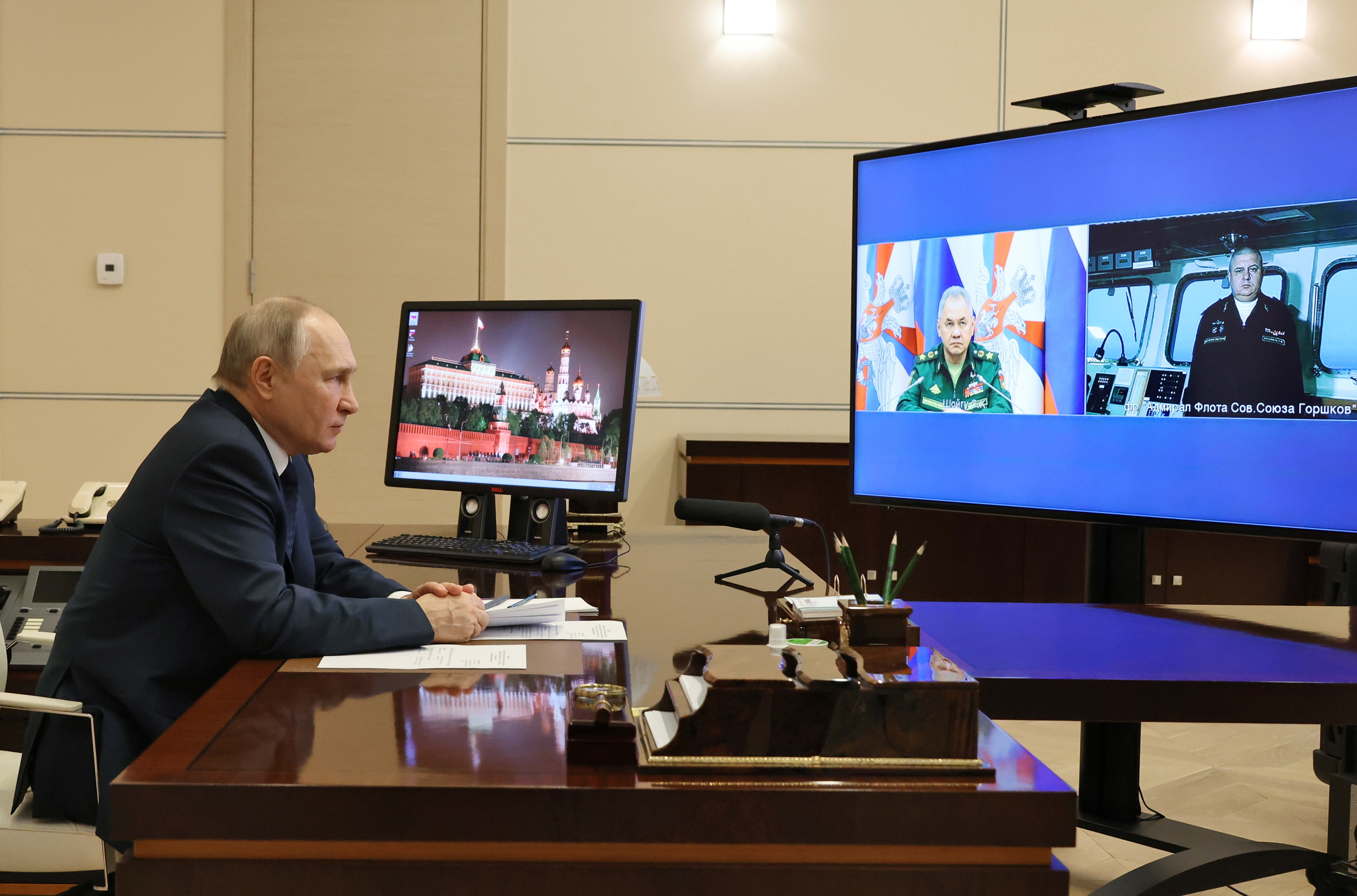 Putin preside por videoconferencia la botadura