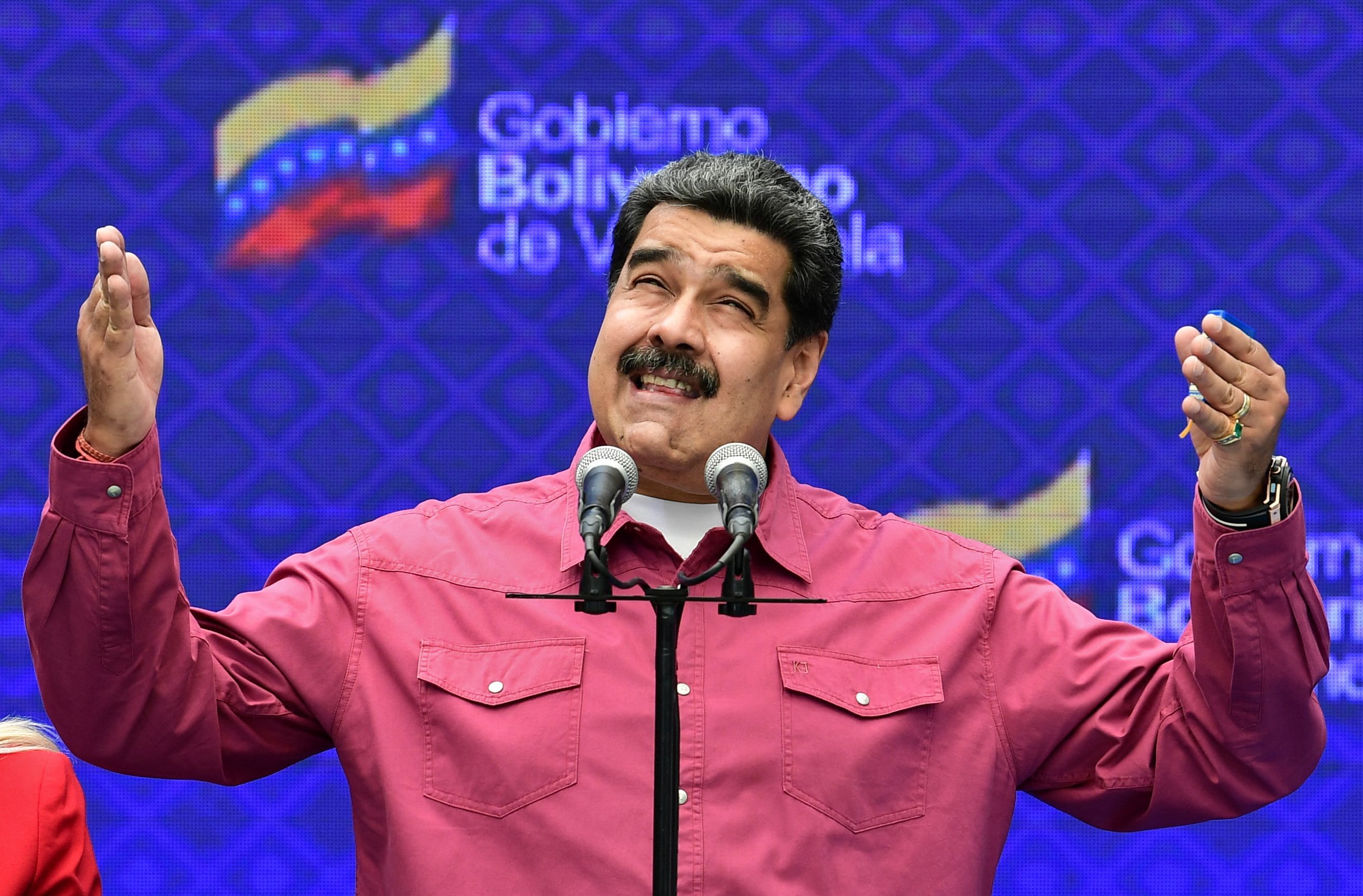 Nicolas Maduro en una rueda de prensa en Caracas.