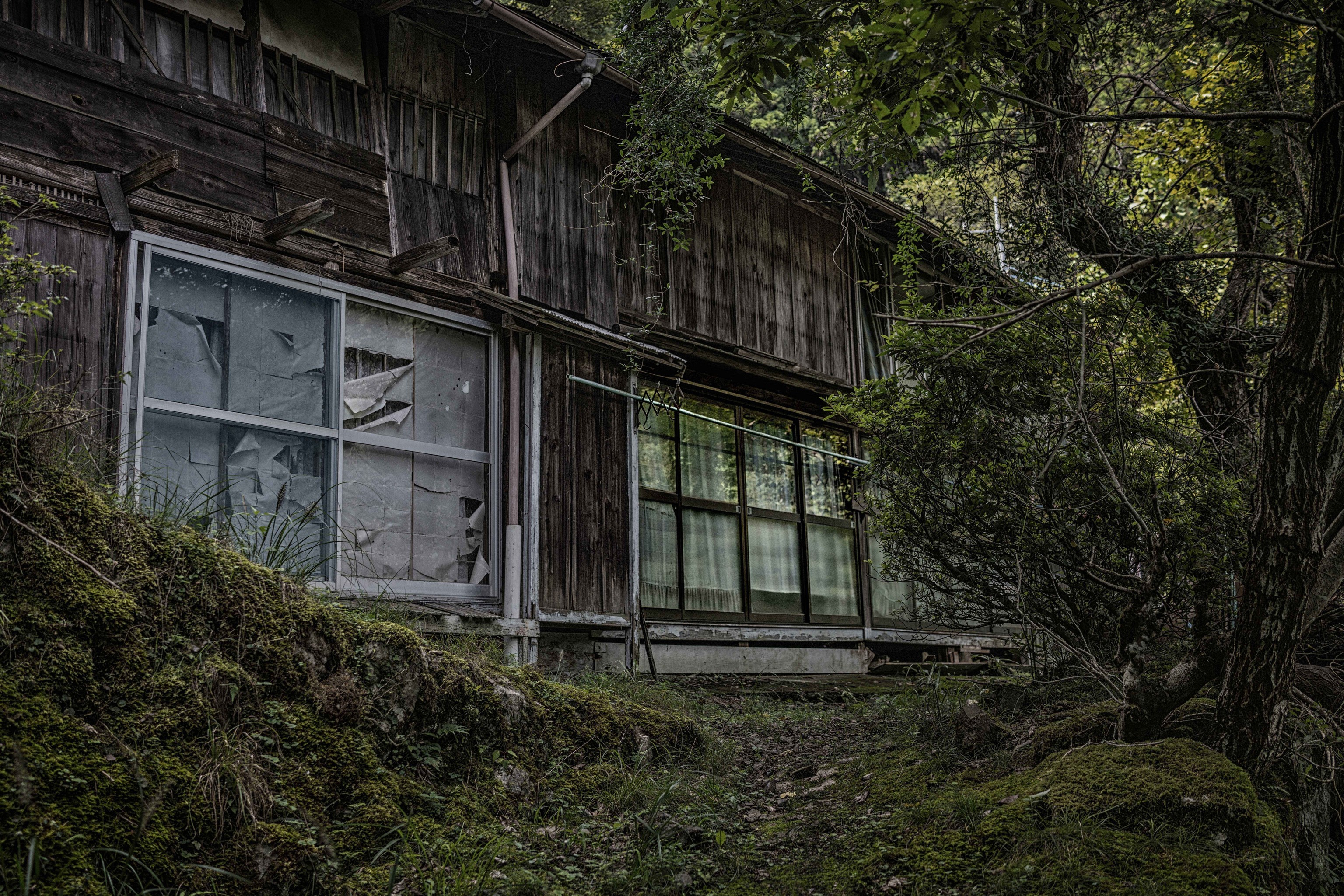 Una casa abandonada en Okutama (regin de Tokio).