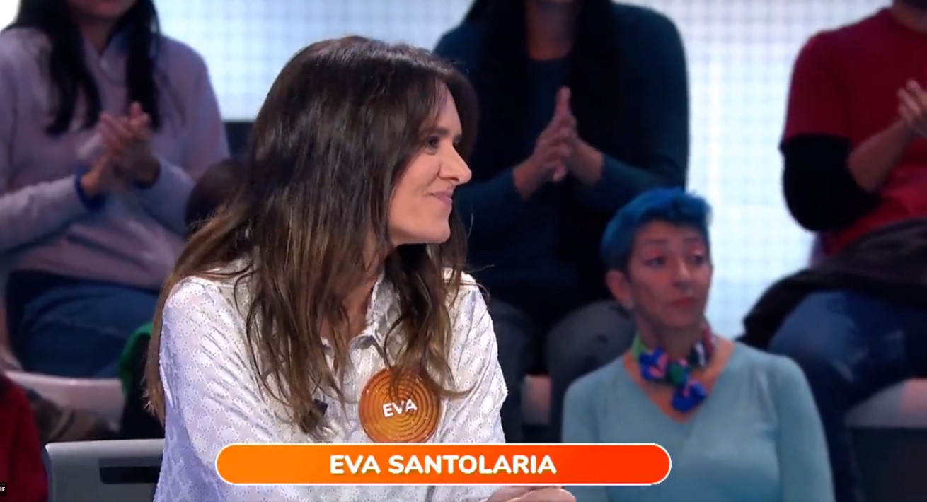 Eva Santolaria participando en Pasapalabra.