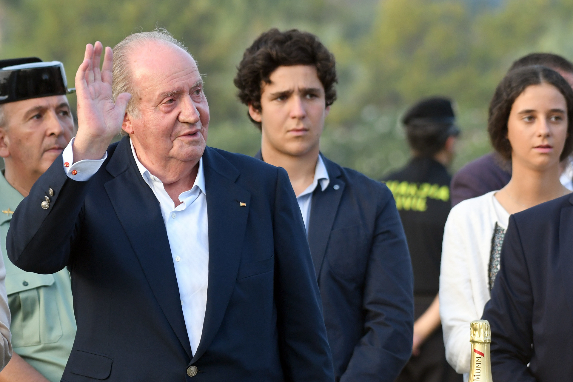 El Rey Juan Carlos y Froiln, en una imagen de 2017.