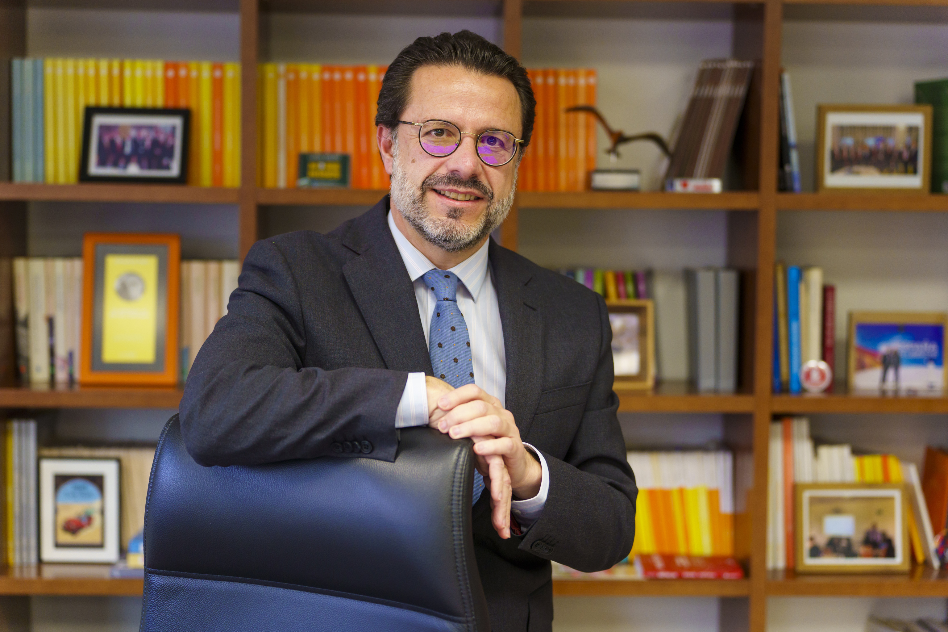 Javier Fernández-Lasquetty, consejero de Hacienda de Madrid, este jueves en su despacho