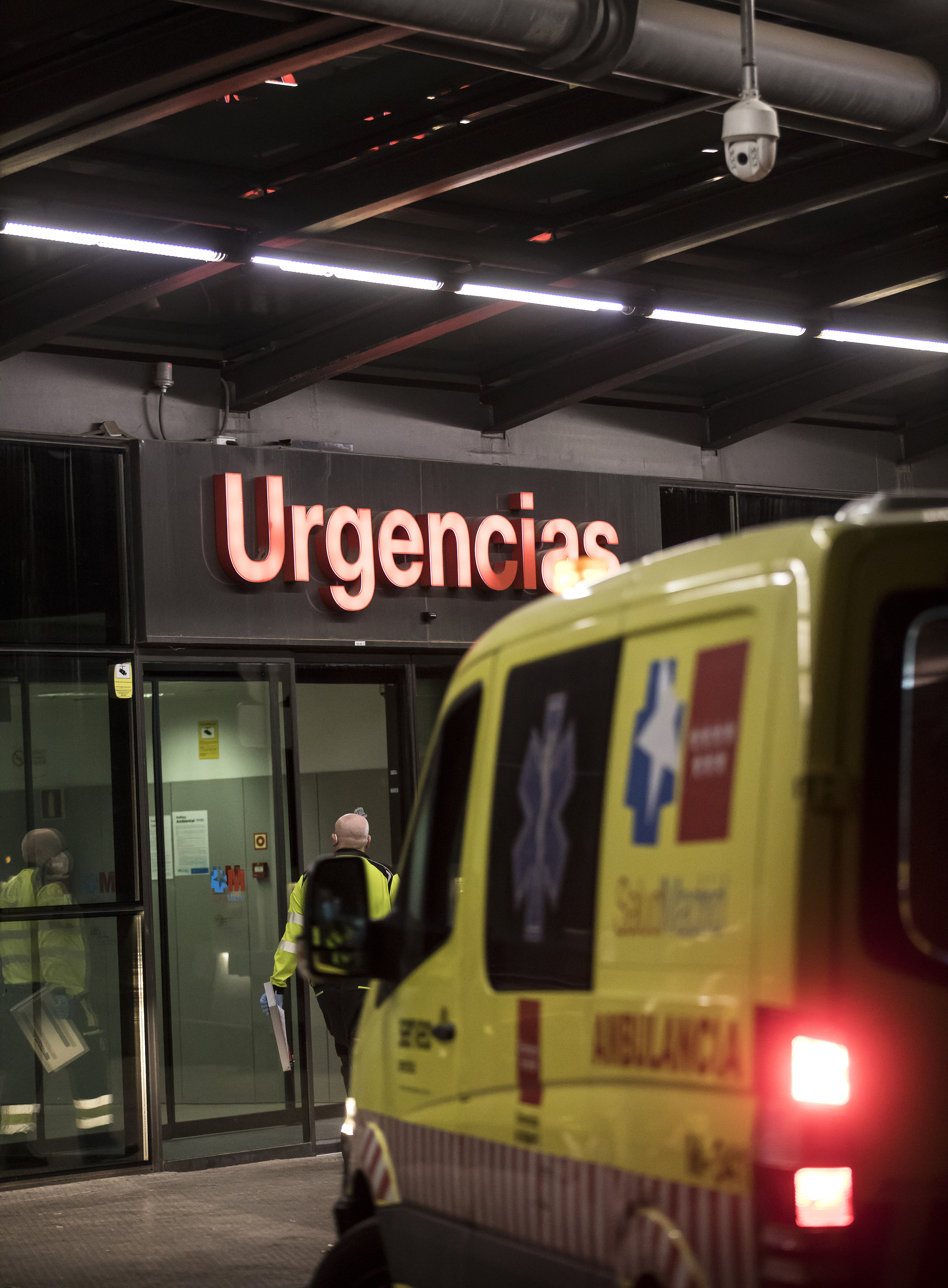 Entrada al servicio de urgencias del Hospital Clínico San Carlos de Madrid.