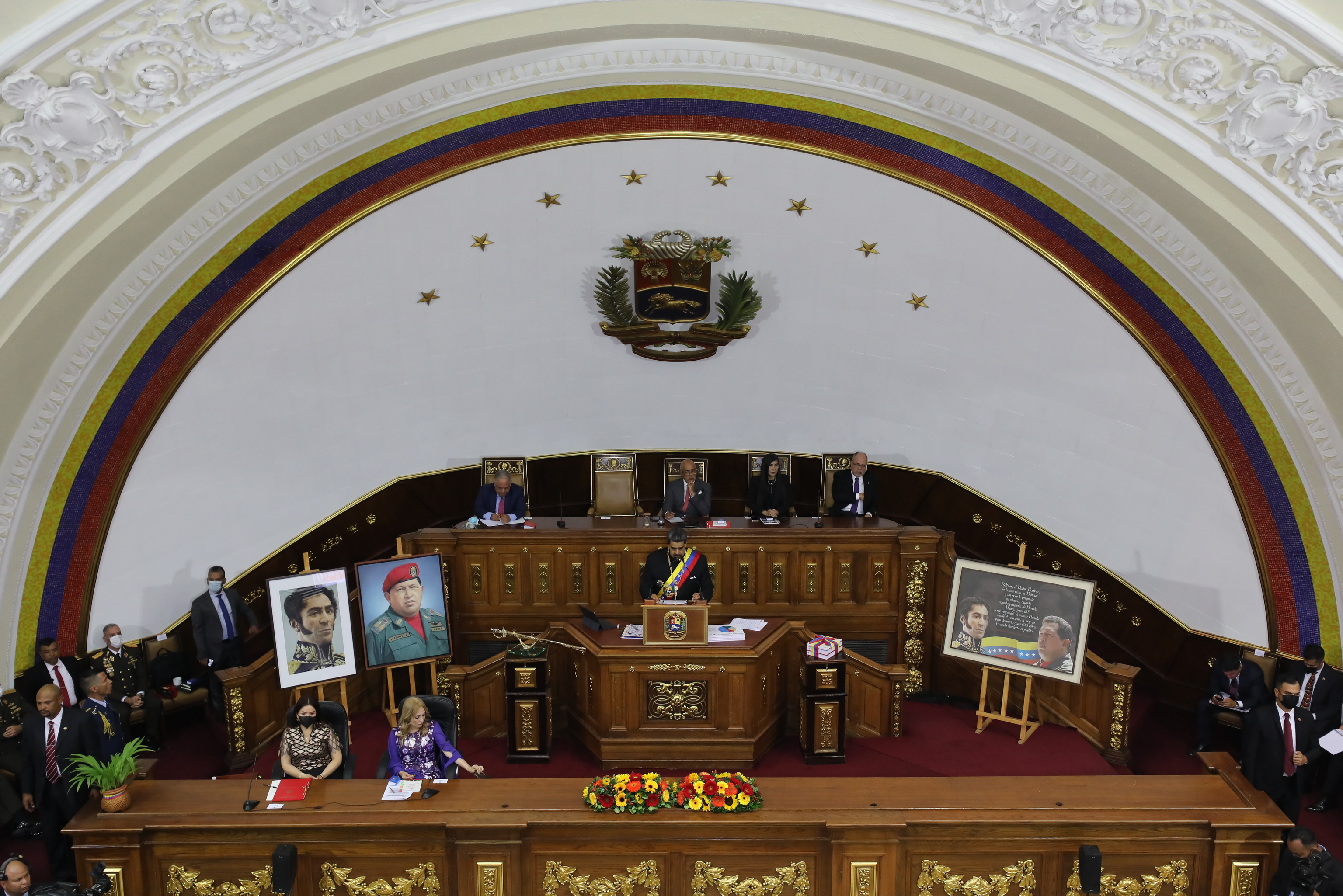 Nicols Maduro, durante un discurso ante la Asamblea Nacional.