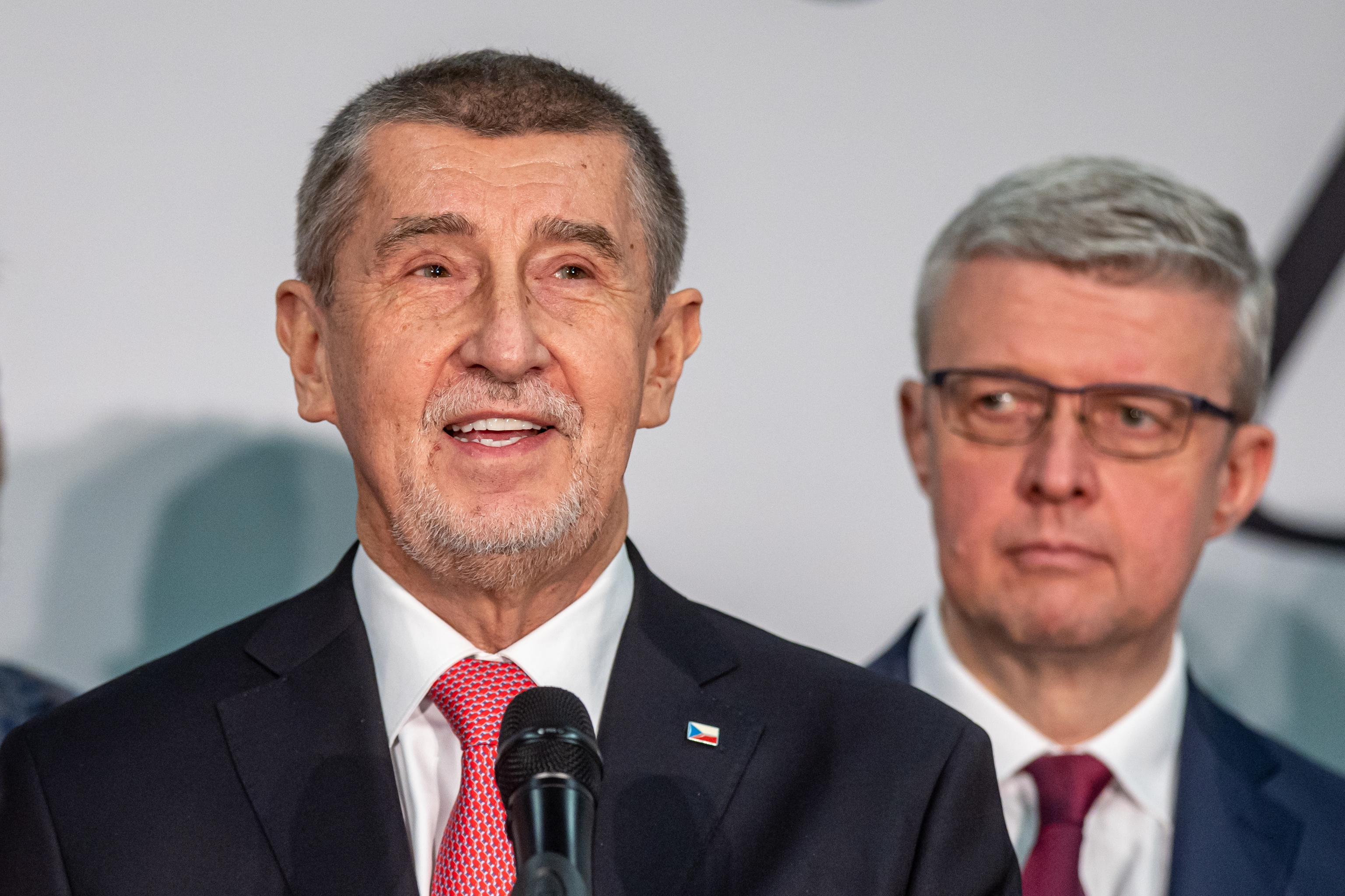 El candidato presidencial y ex primer ministro checo Andrej Babis