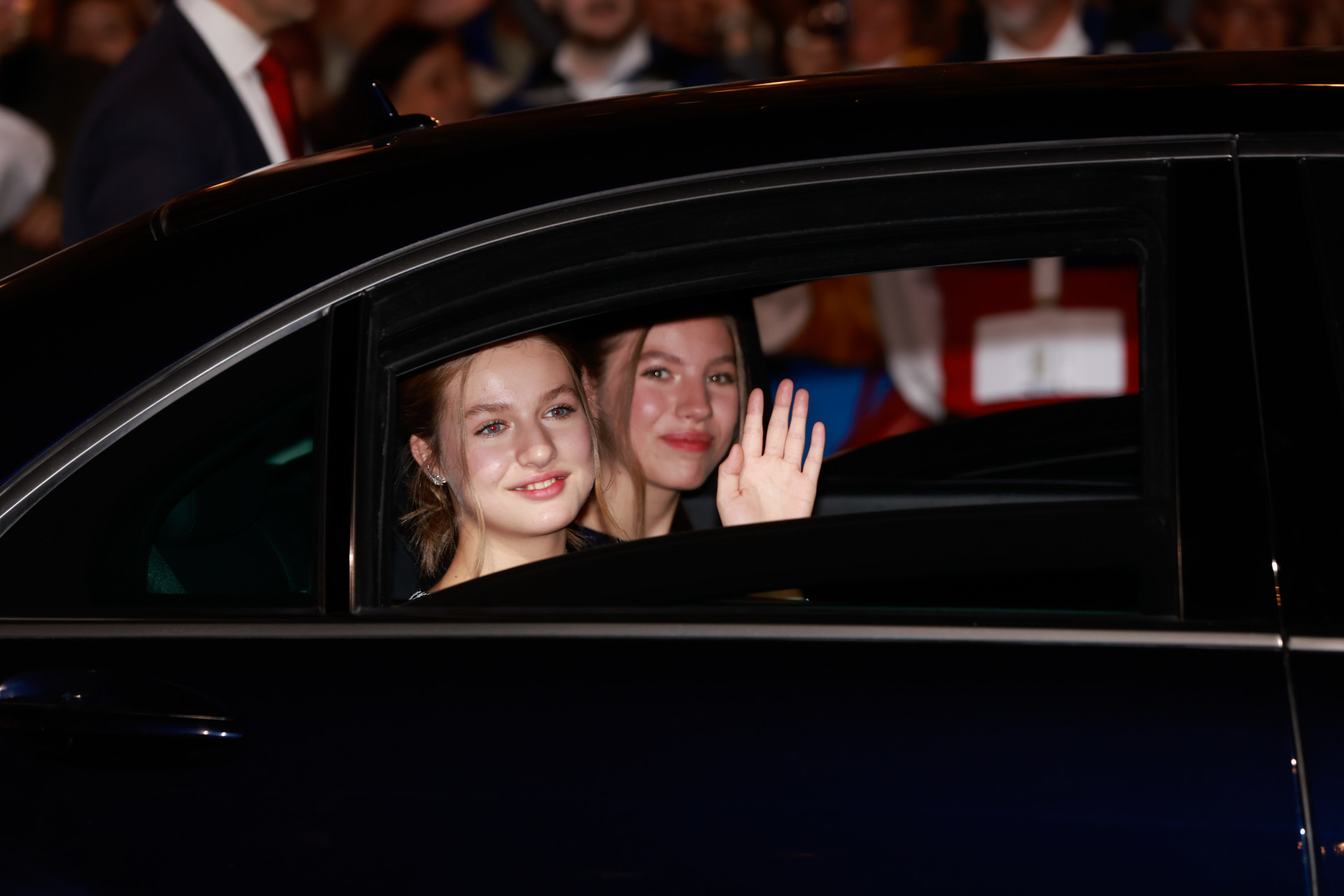 La Princesa Leonor junto a su hermana Sofa en los pasados Premios Princesa de Asturias