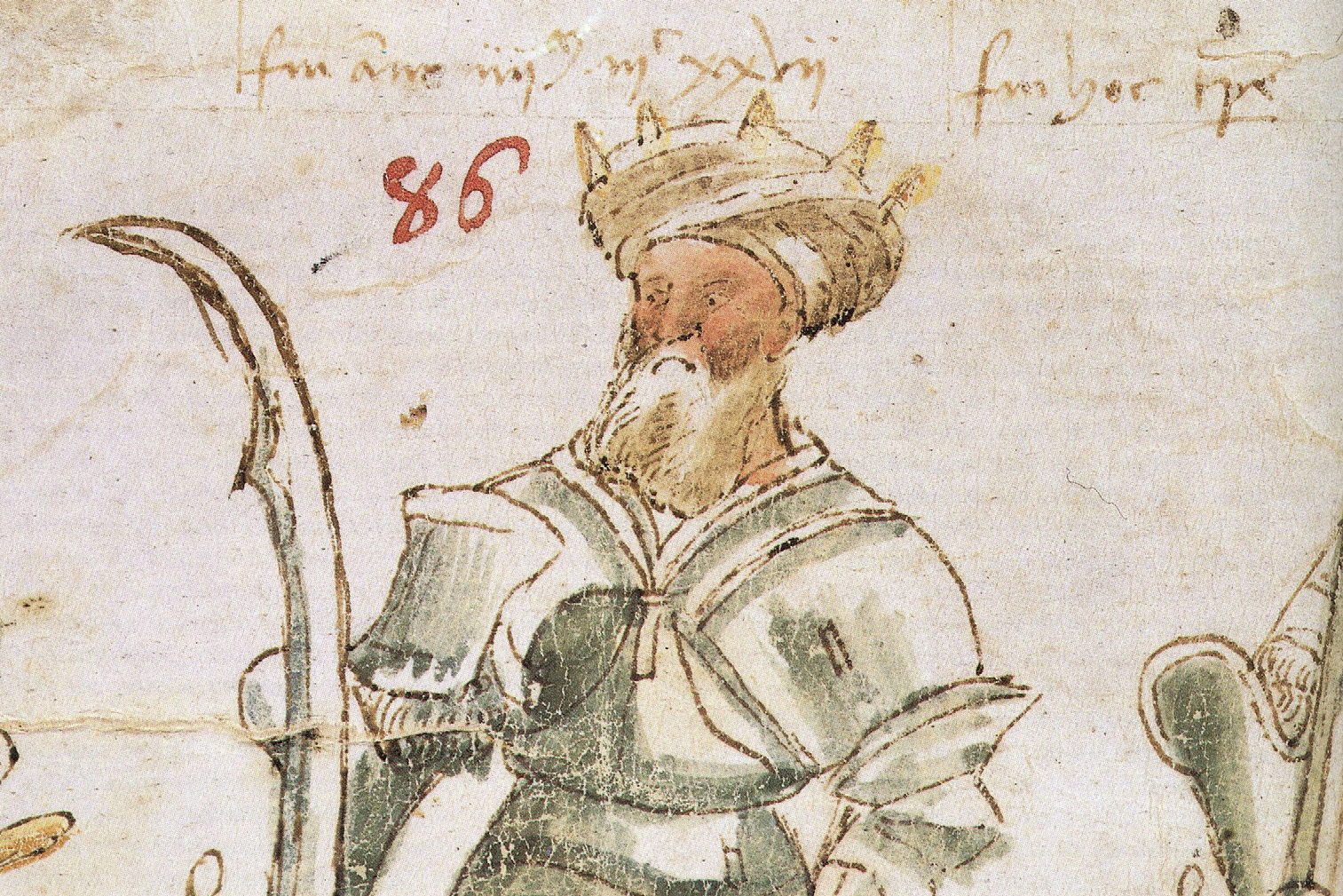 Saladino, en un manuscrito del siglo XV.