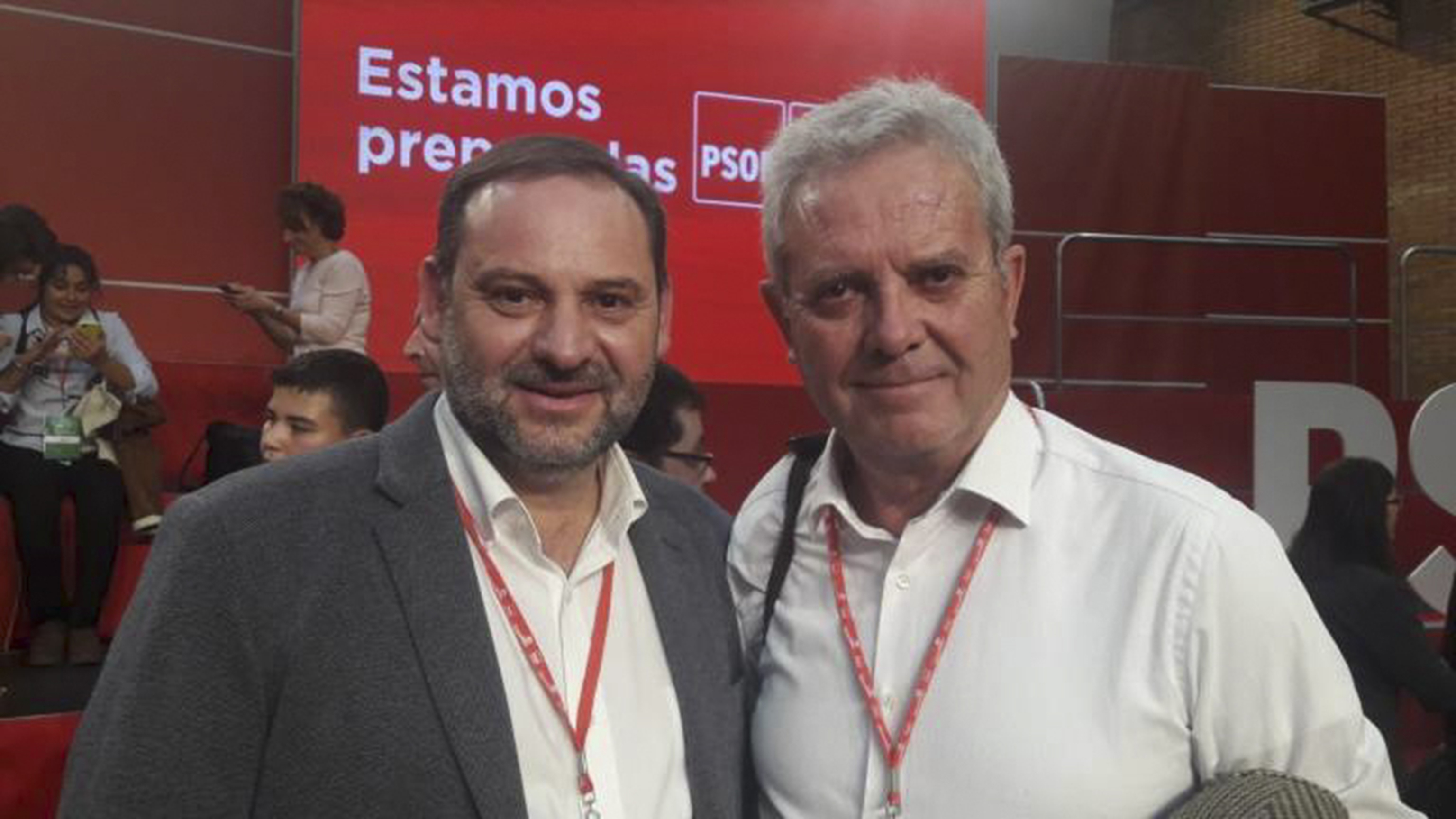 Jos Luis balos y Jos Asensi en un acto del PSOE en 2018.