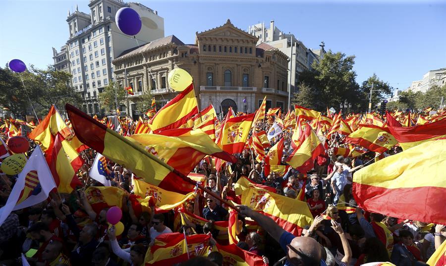 Manifestación del 8 de octubre de 2017 en Barcelona.