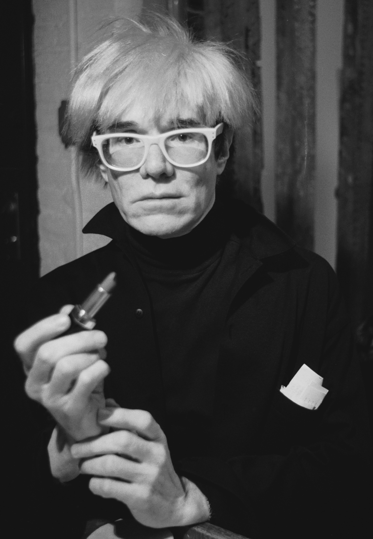 Retrato de Andy Warhol en 1985