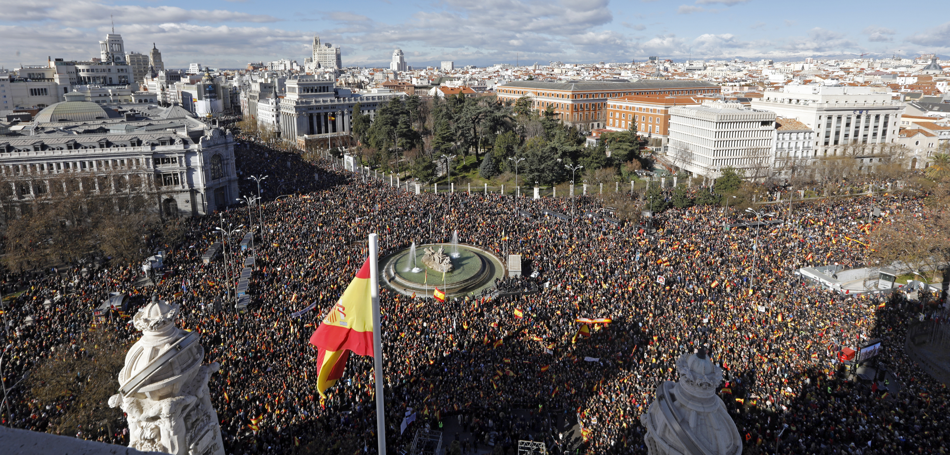 Manifestación en defensa de la Consitución, en Madrid.